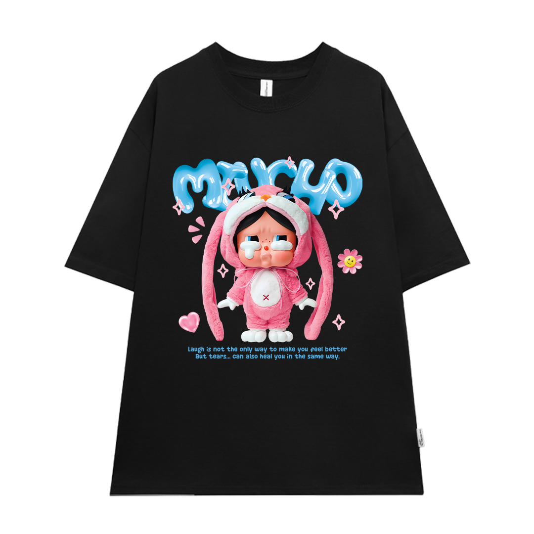 Áo thun CRY BABY nhiều màu ATD1335 Miucho form rộng vải cotton in mix_thumbnail_10