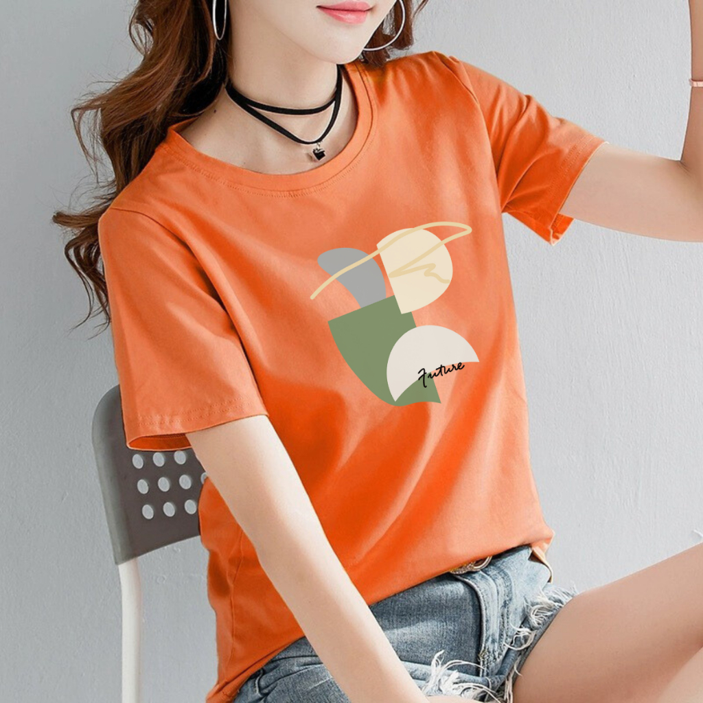 [Form Vừa] Áo phông nữ LOZA dáng suông vừa chất liệu thun cotton 4 chiều mát mẻ - G0148_thumbnail_1