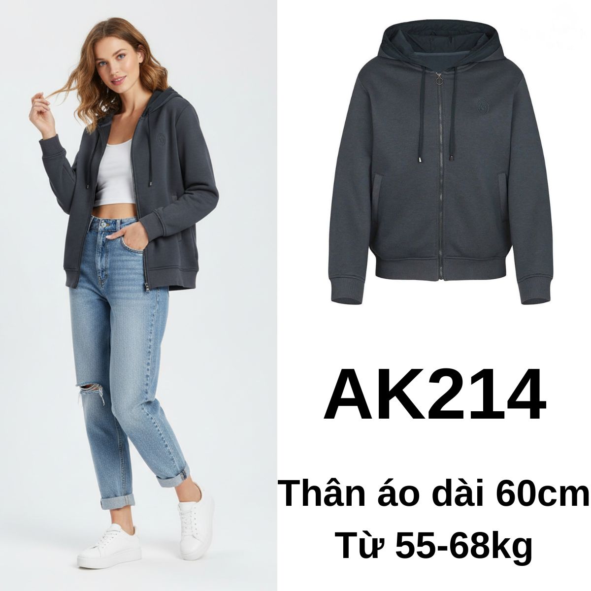 AK214-Áo khoác nỉ