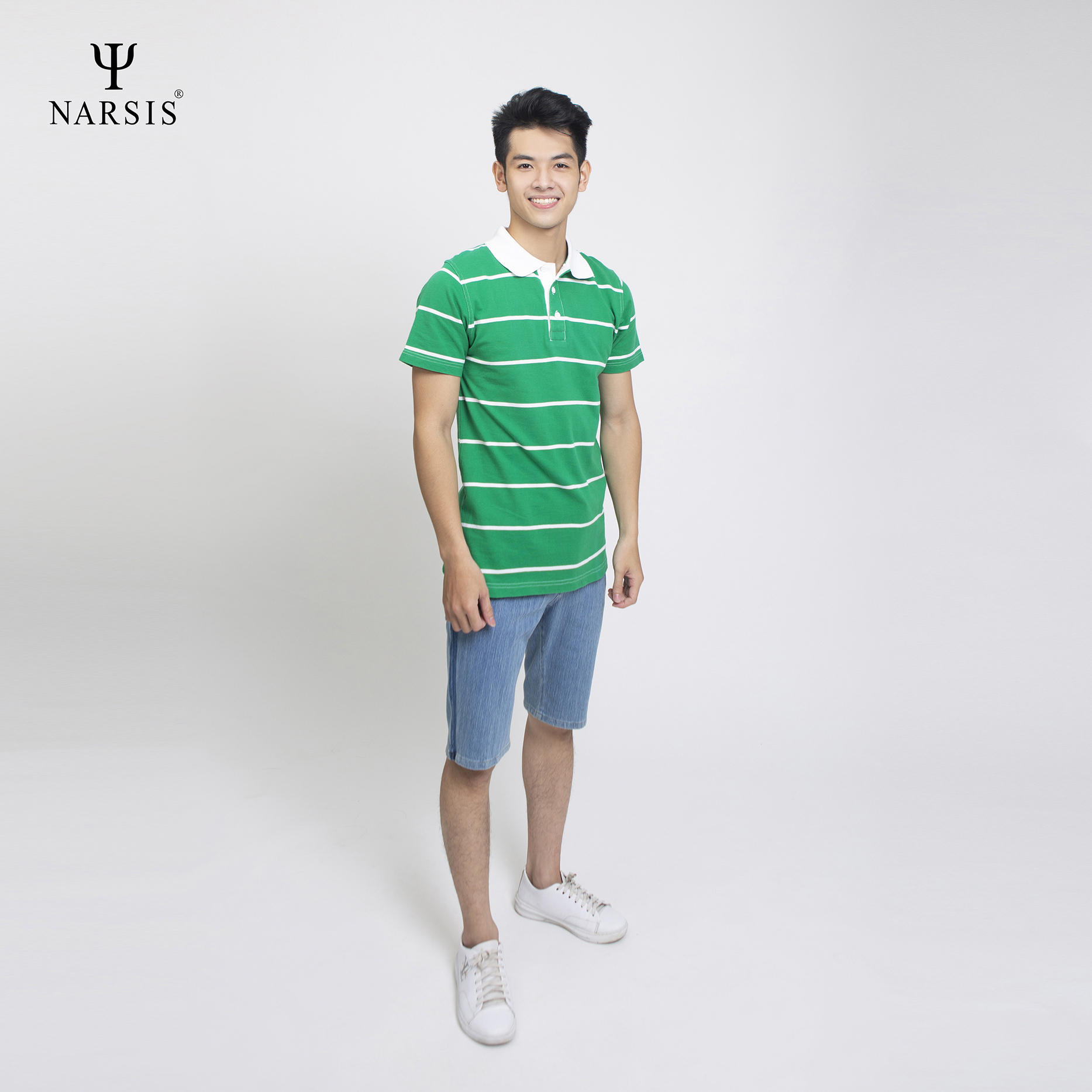 ÁO POLO CÓ CỔ NAM D4008 NARSIS CHẤT LIỆU THOÁNG MÁT, DỄ CHỊU, THOẢI MÁI CẢ NGÀY, DỄ VẬN ĐỘNG