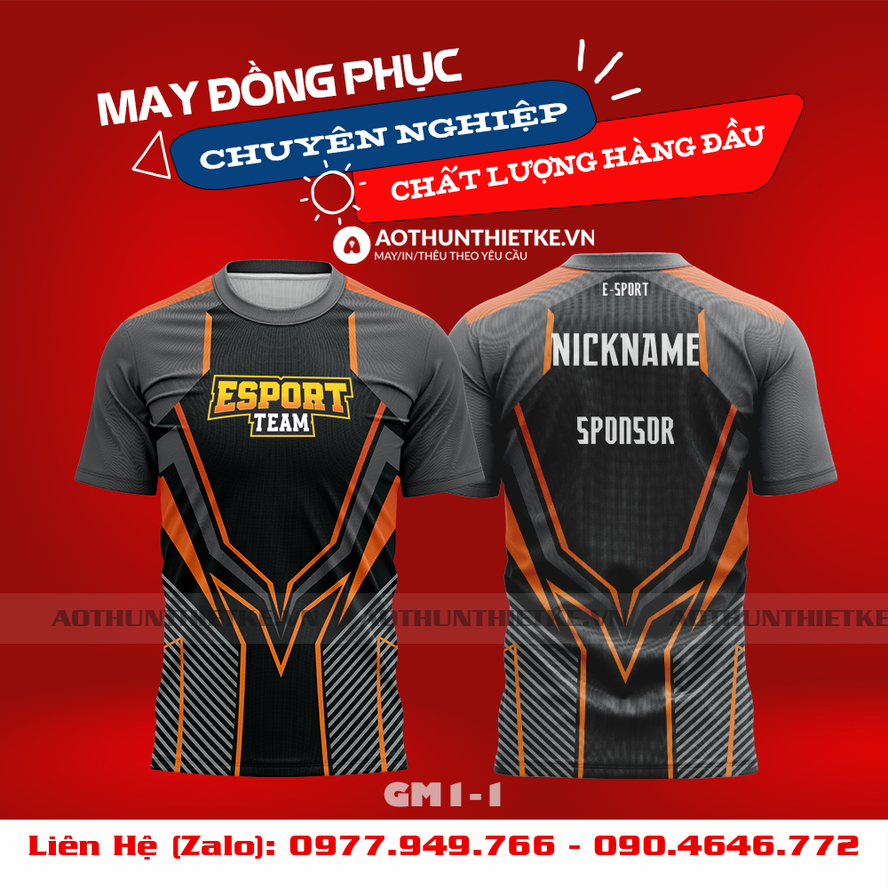 Mẫu Áo Game Thủ Esports Thiết Kế - TKGM69