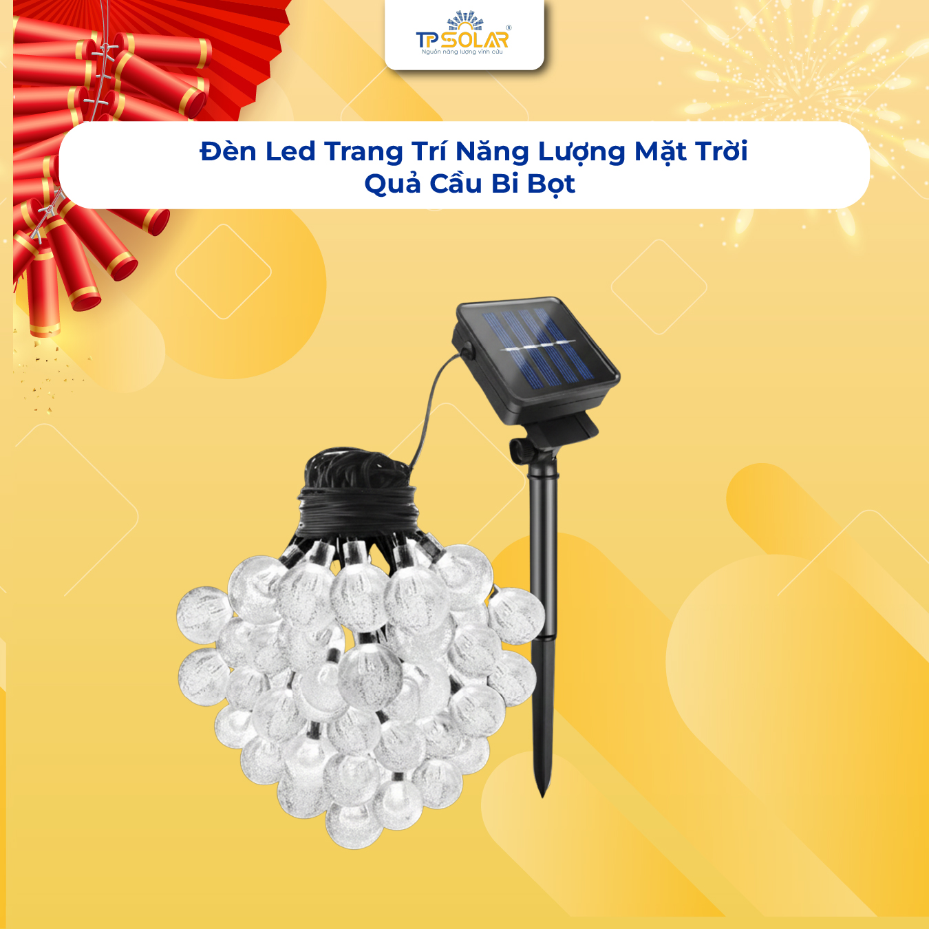 Đèn dây LED pha lê năng lượng mặt trời ECOLA LD11