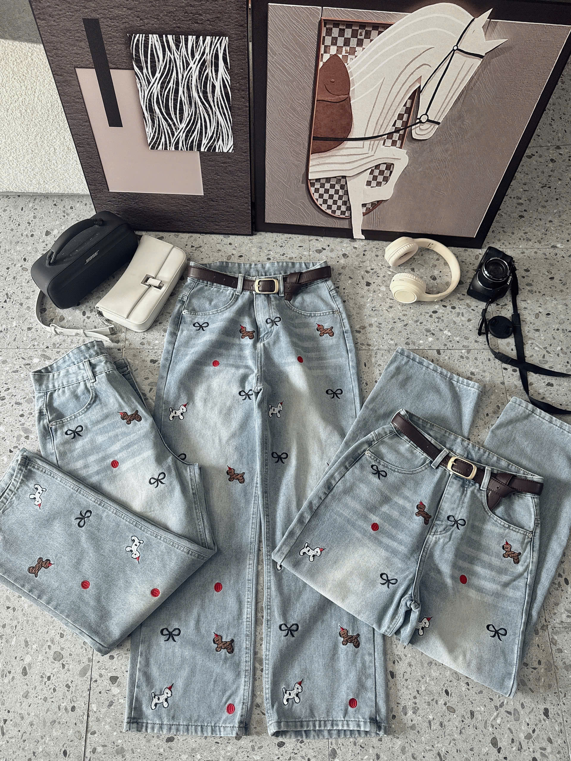 BIGSIZE - Quần jean suông thêu T-QJ253_thumbnail_5