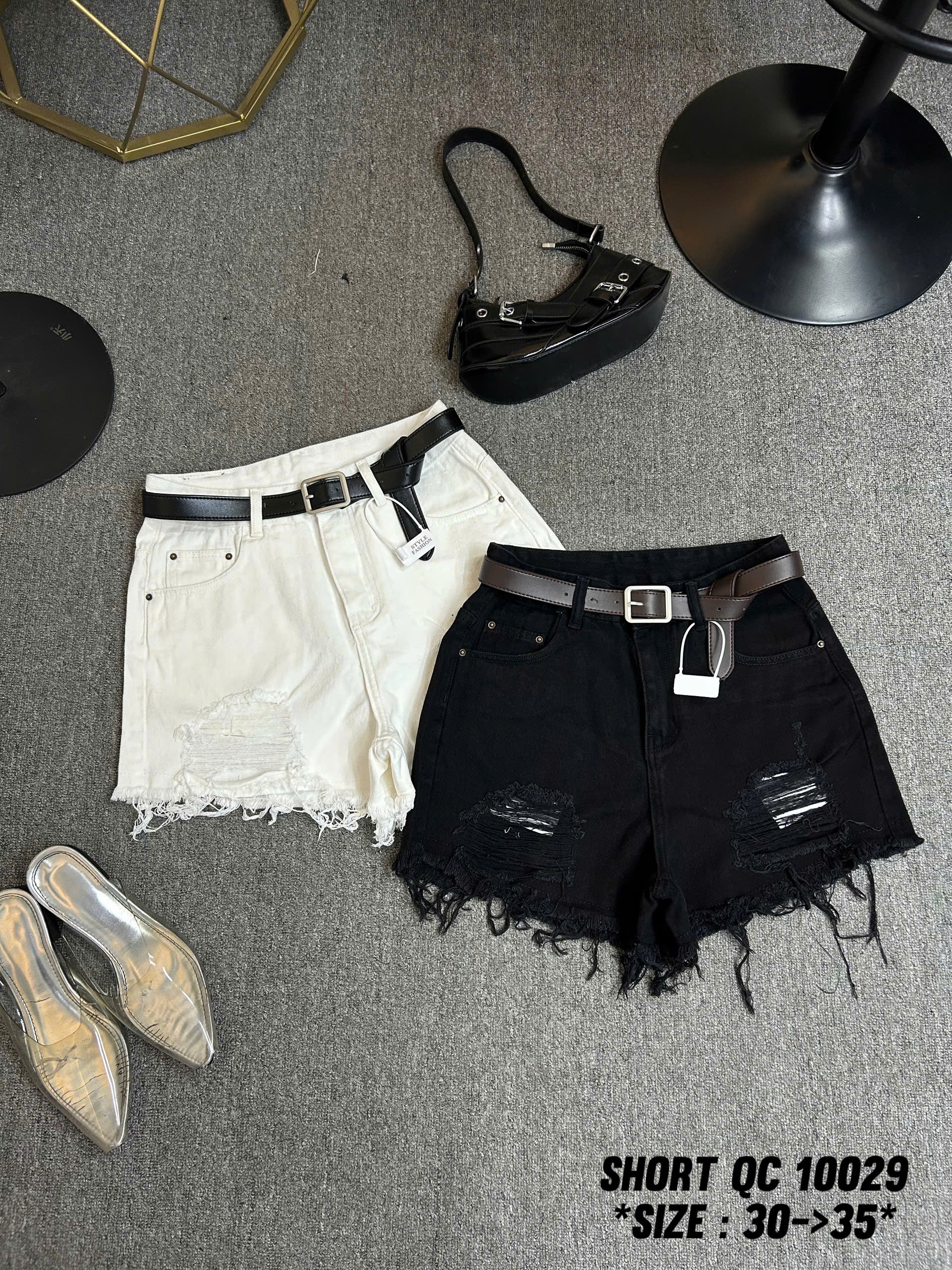 Quần short jean rách kiểu bigsize QSJ10029 dành cho nàng béo mập từ 55-90kg_thumbnail_5