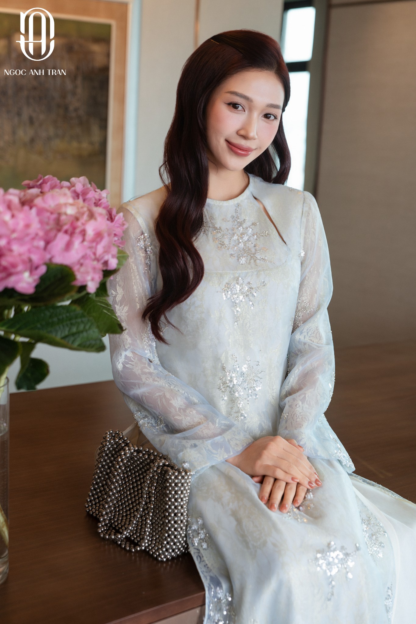 AD04 - Set áo dài kim sa Thanh Tú