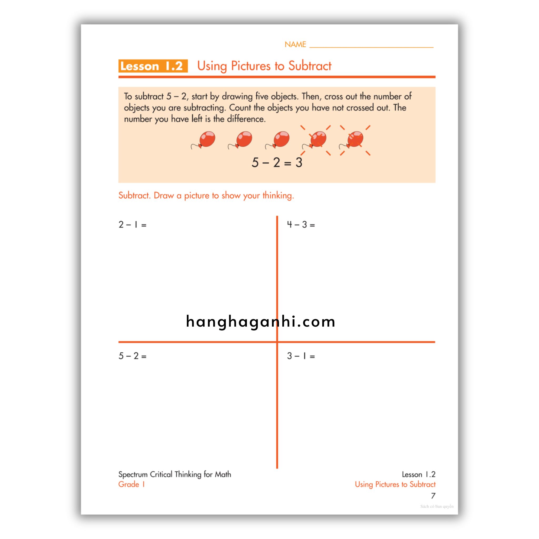 Sách Spectrum Critical Thinking for Math Workbook Grade 1_thumbnail_3