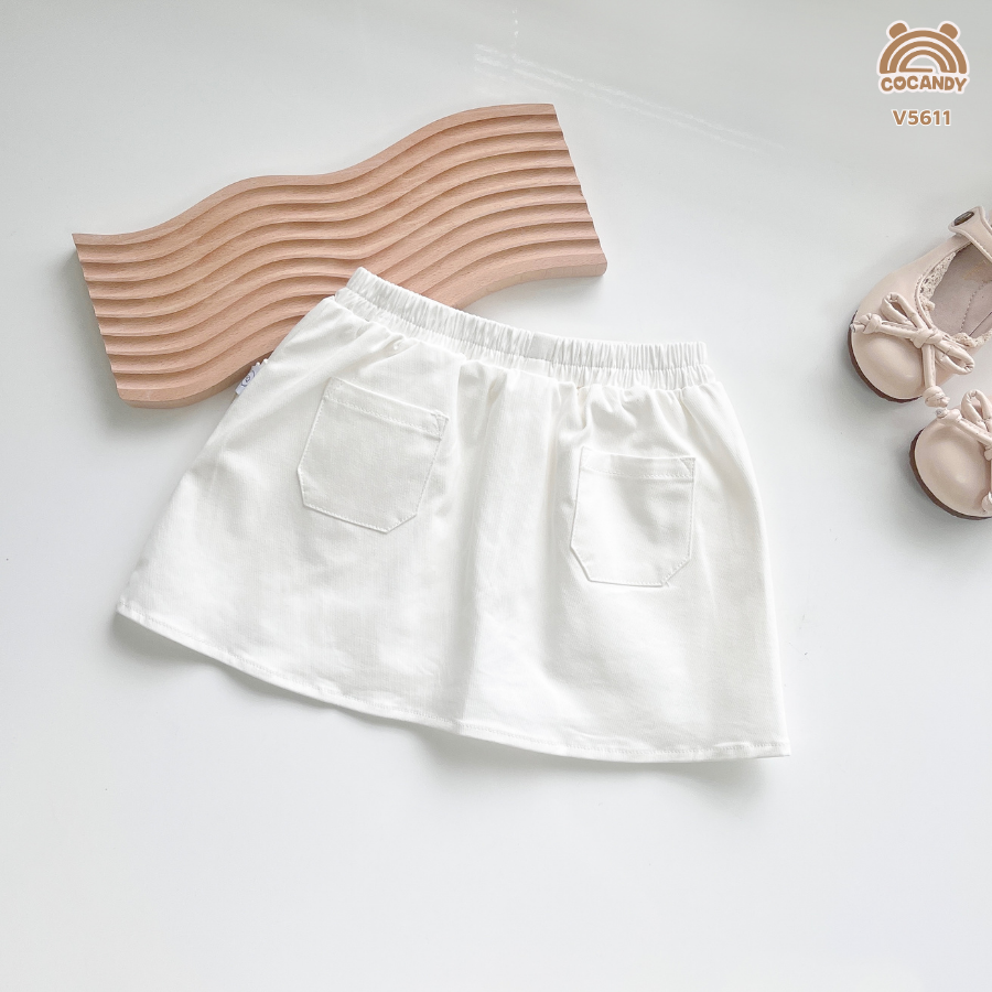 Chân váy cộc TRẮNG chữ A 2 nơ_thumbnail_2