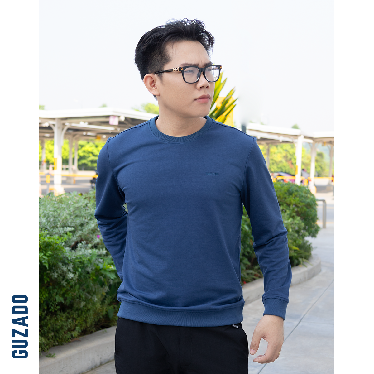 Áo Sweater Nam GUZADO Form Regular Fit Thoải Mái GDT02_thumbnail_2