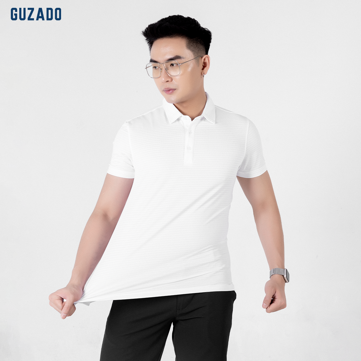 Áo Polo thể thao nam CoolMax-S1 Logo thương hiệu Guzado GPL01_thumbnail_19