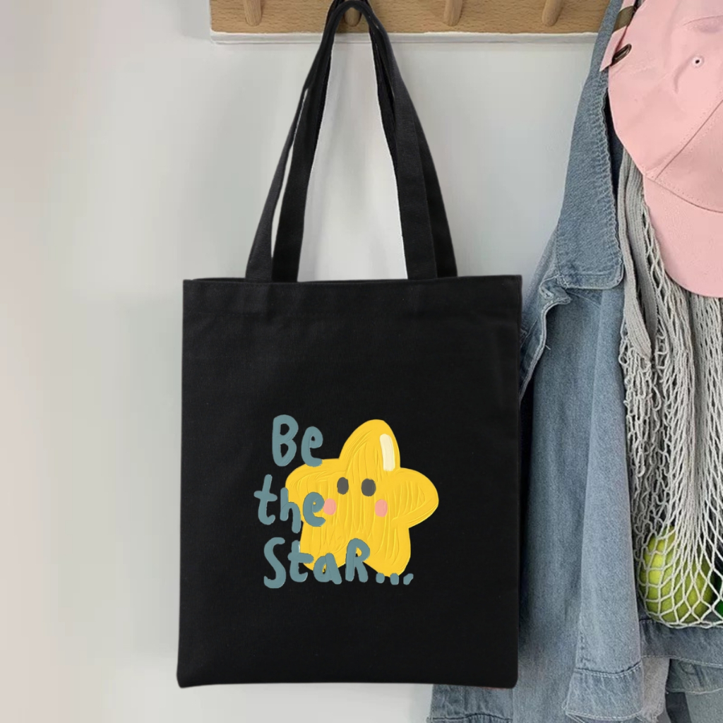 Túi tote vải canvas đeo vai hình nơ, hoa đẹp có khóa kéo và ngăn phụ We Tee - WTU02_thumbnail_16