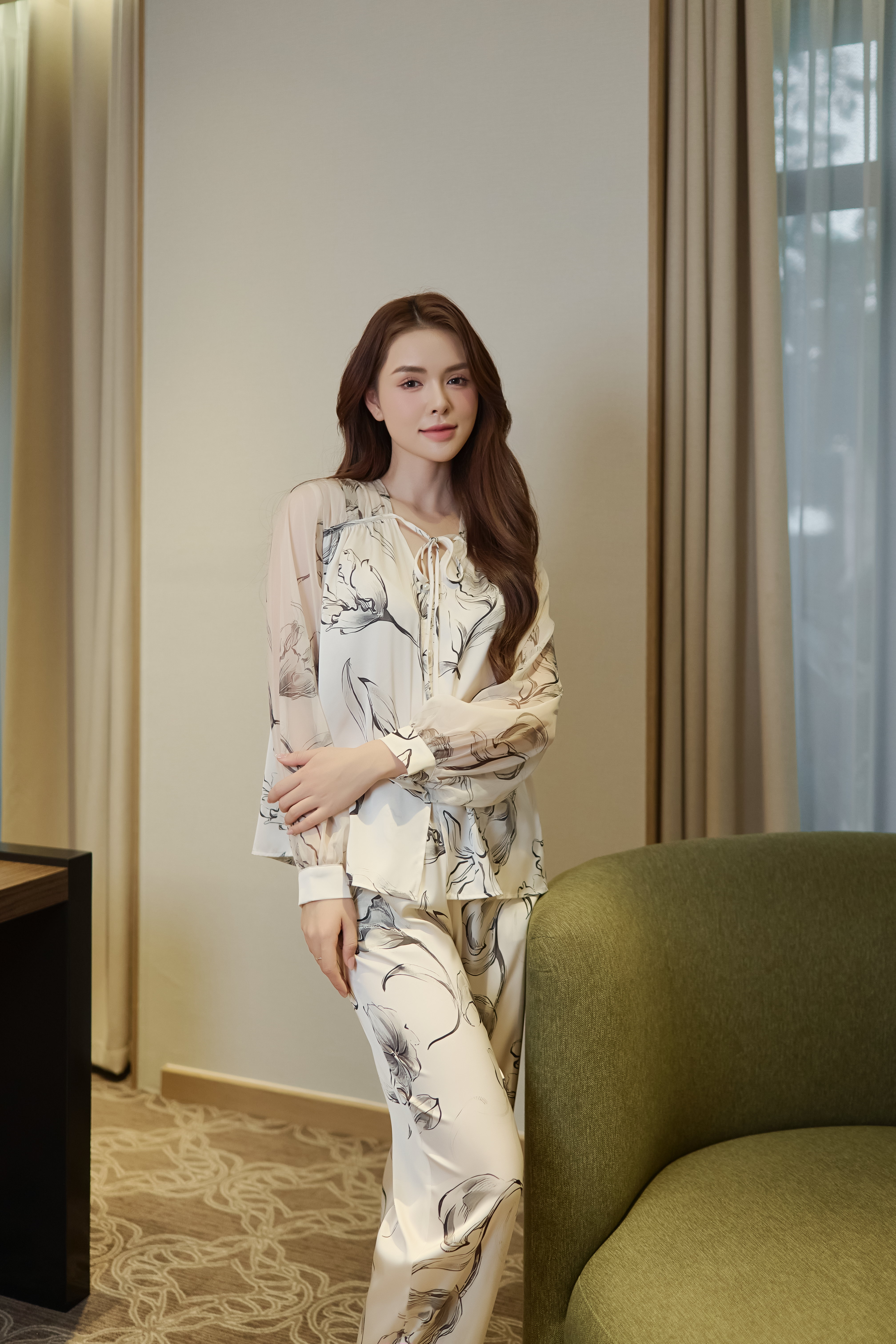 BST 𝐅𝐥𝐞𝐮𝐫 𝐝𝐞 𝐒𝐨𝐢𝐞 áo dài tay, quần dài BN644