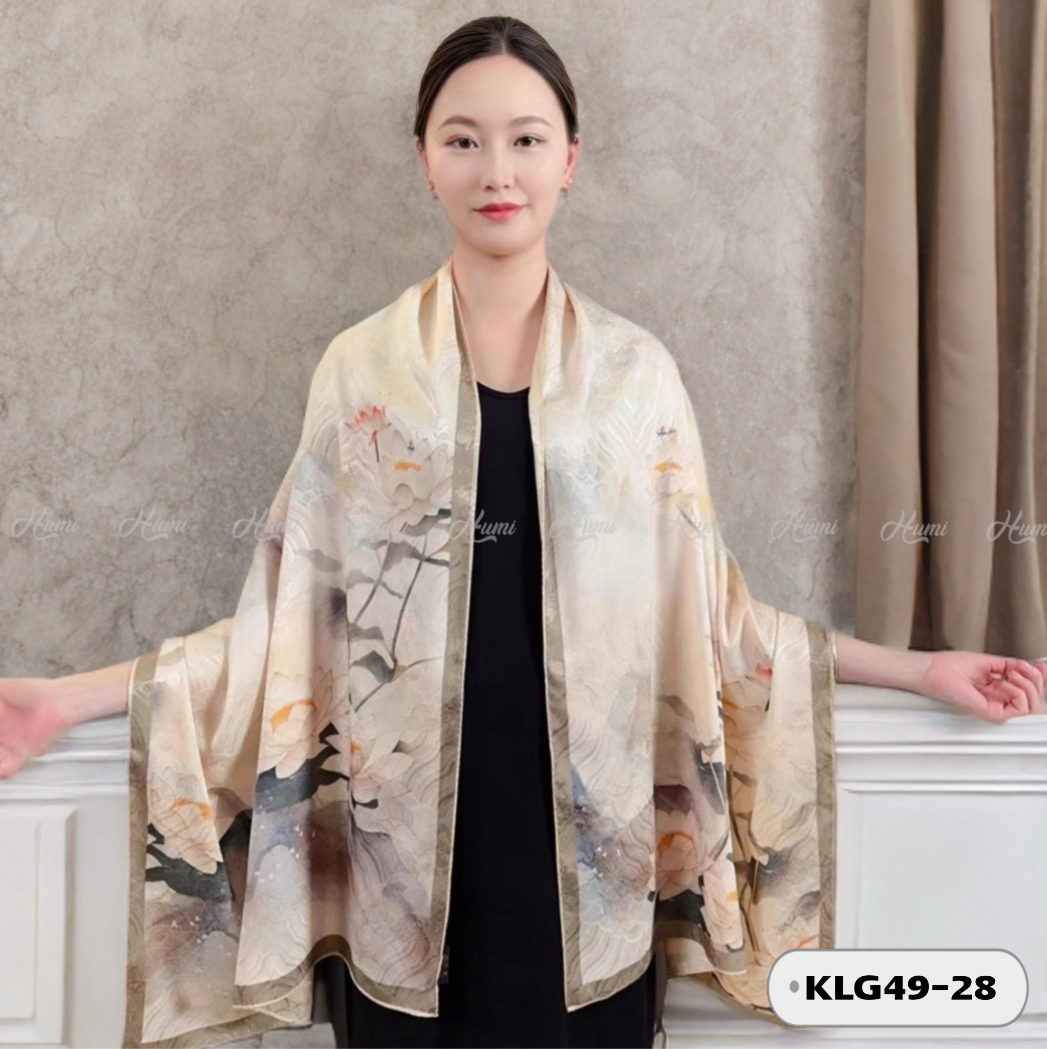 KHĂN LỤA GẤM CAO CẤP (KLG49-28)