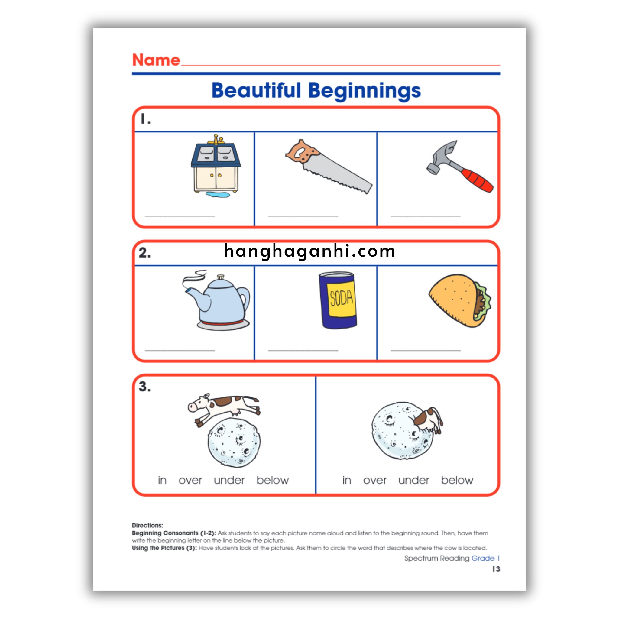 Sách Spectrum Reading Workbook Grade 1_thumbnail_6