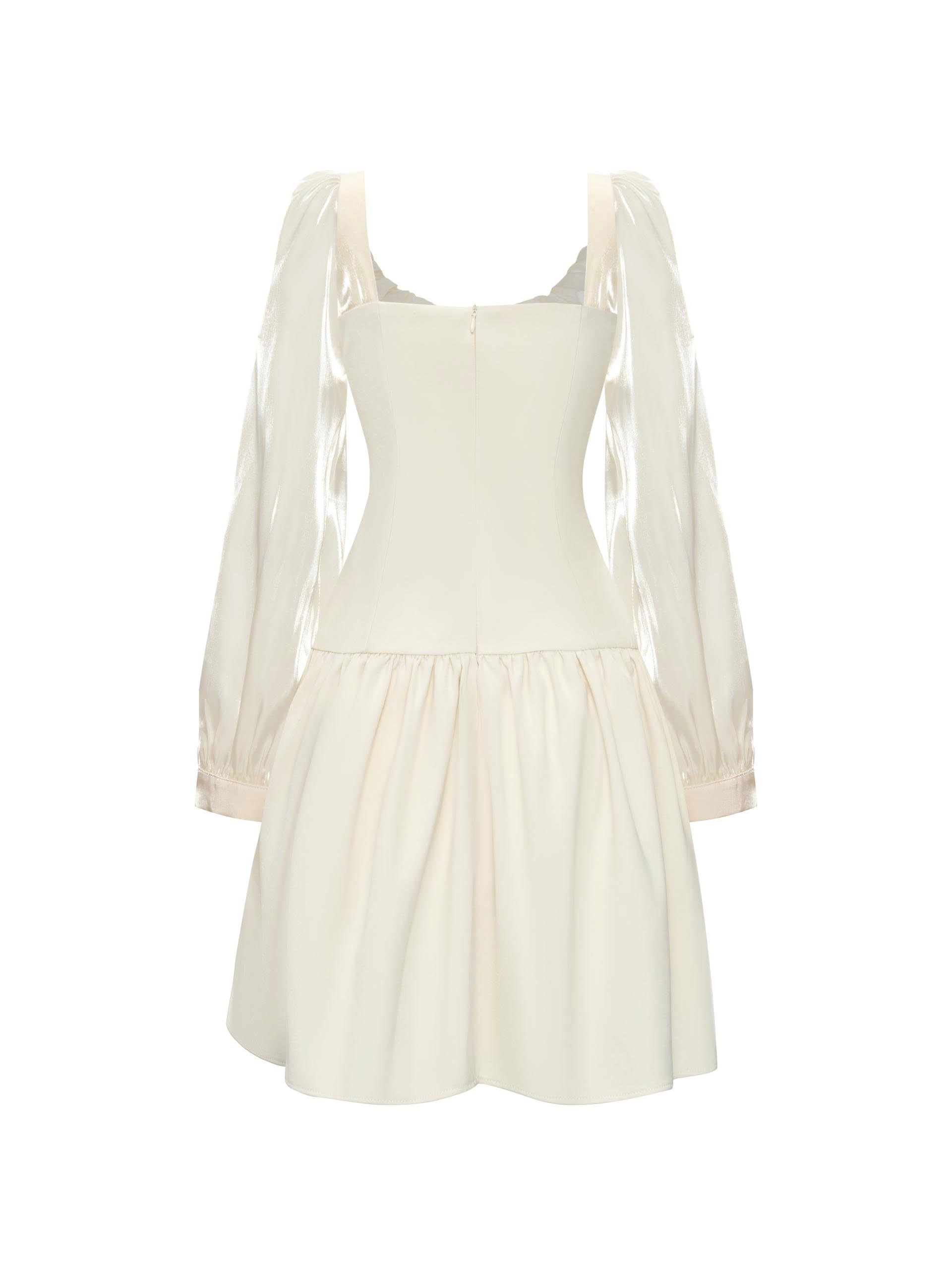 BIGSIZE-Đầm dáng A ngắn phối tay V-DA197