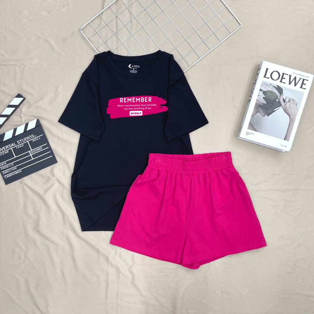 Đồ bộ nữ LOZA 'Remember' form rộng - Set đồ nữ mùa hè chất liệu thun cotton 4 chiều - BP15_thumbnail_8