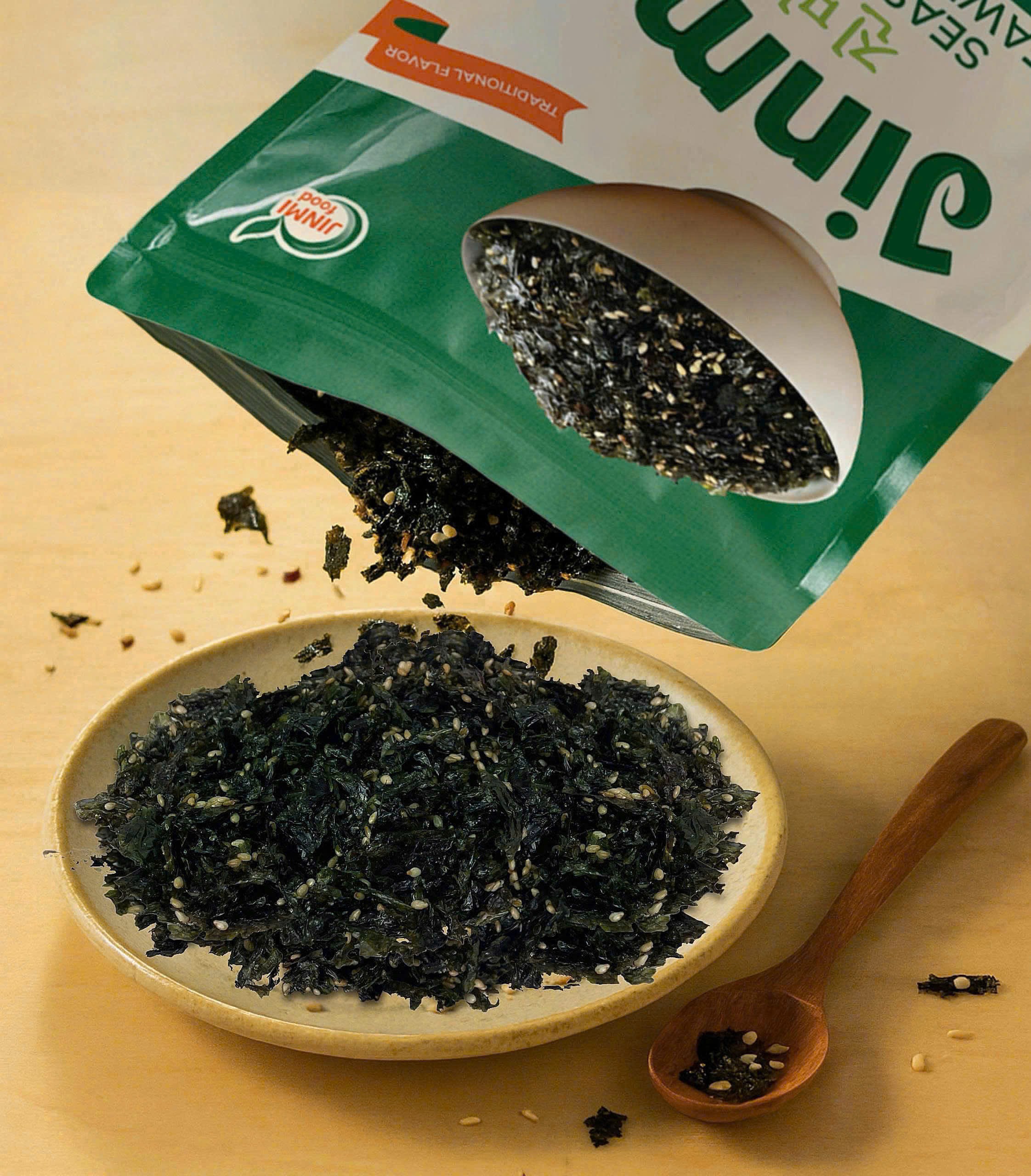 Rong biển Jinmi sấy giòn loại đặc biệt túi lớn 500g_thumbnail_1