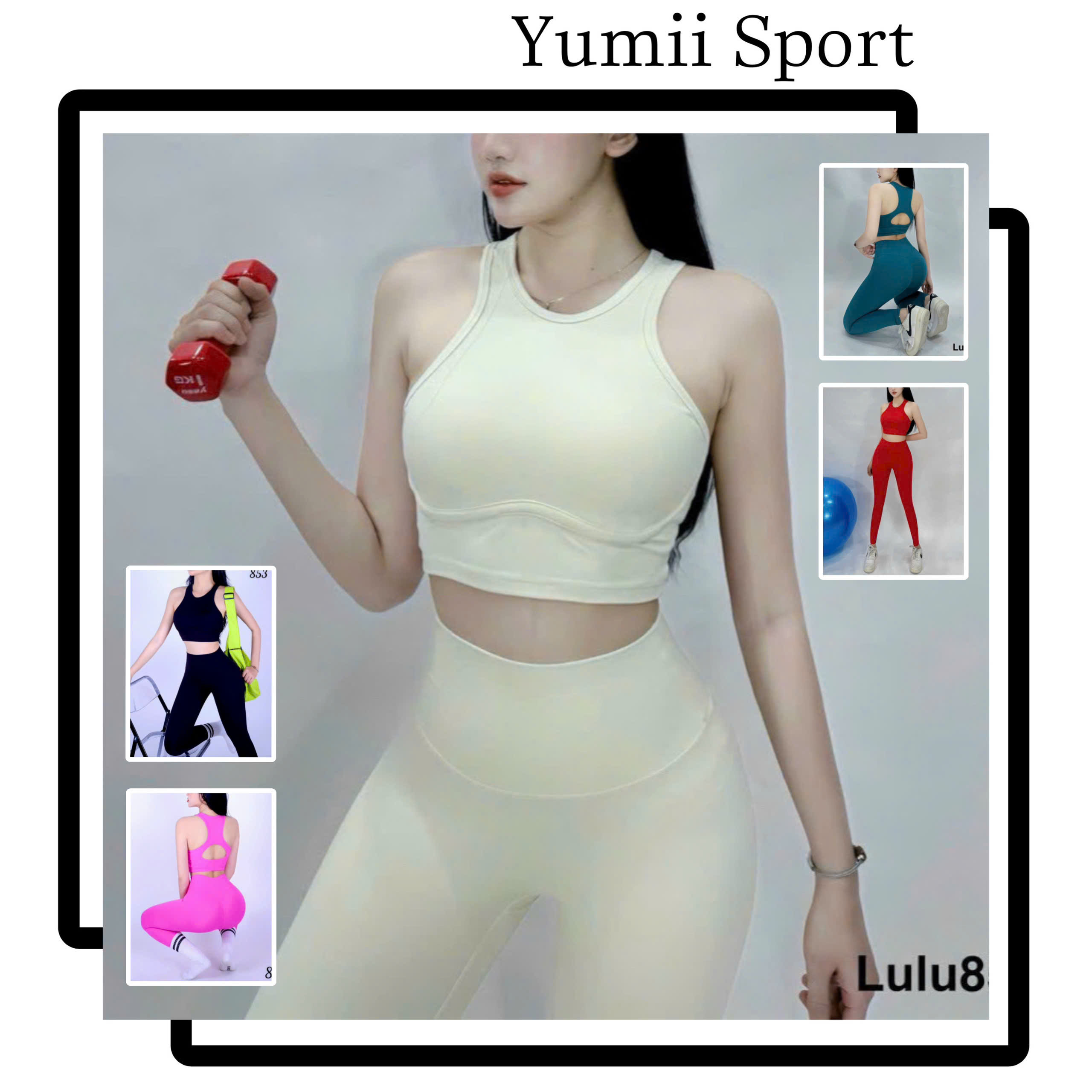Bộ Quần Áo Thể Thao Tập Gym Yoga Nữ Dáng Dài Lulu Ba Lỗ Cá Tính_thumbnail_4
