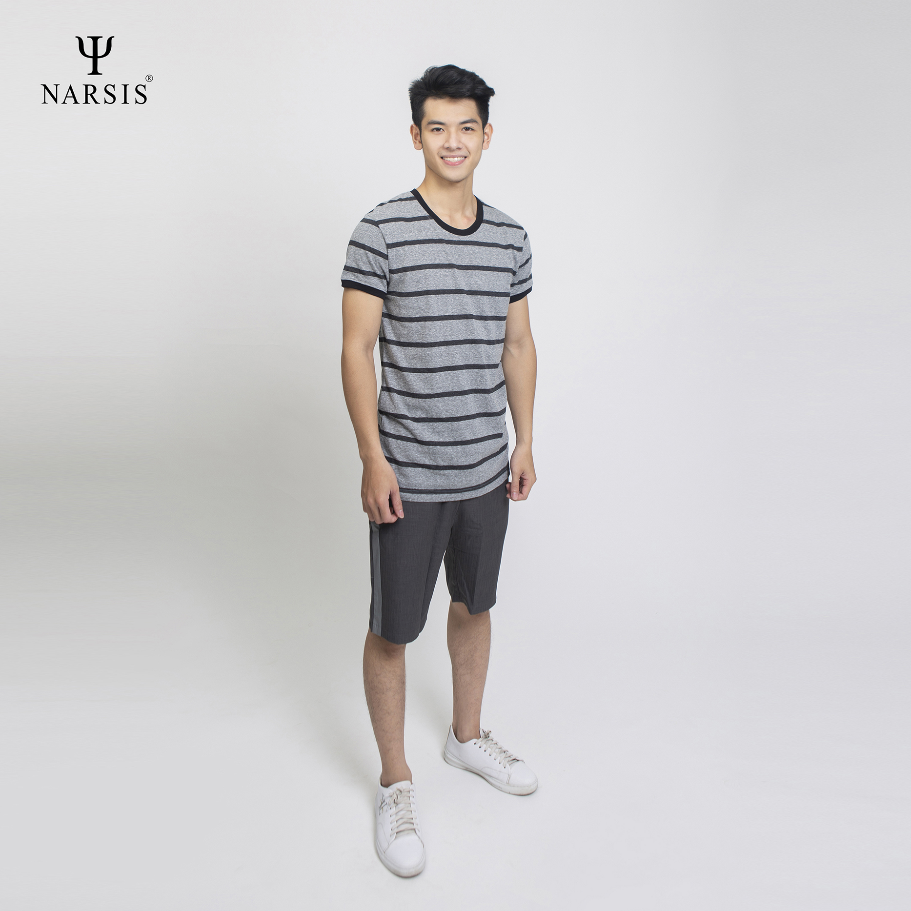 ÁO PHÔNG NAM D4040 NARSIS CHẤT LIỆU THOÁNG MÁT, DỄ CHỊU, THOẢI MÁI CẢ NGÀY, DỄ VẬN ĐỘNG_thumbnail_2