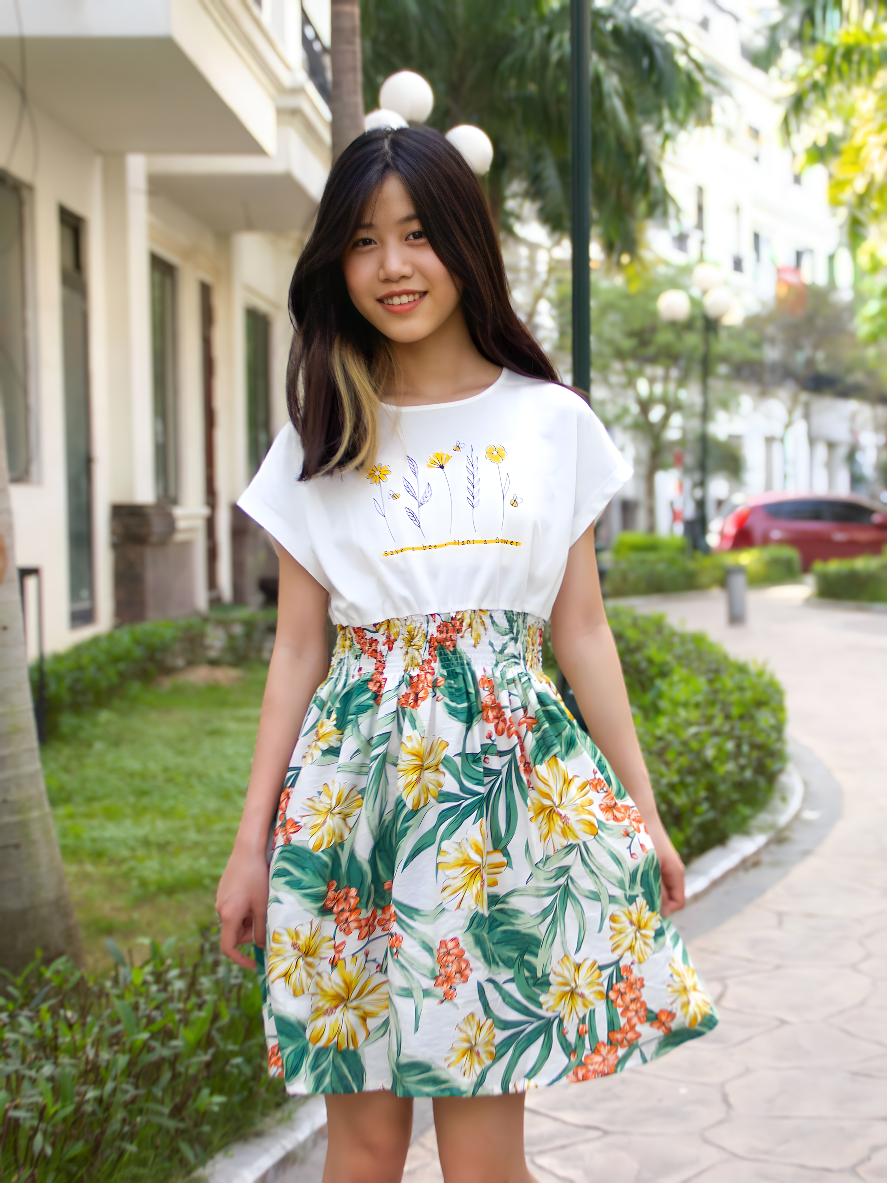Váy 1/2 cotton chân váy hoa_thumbnail_0