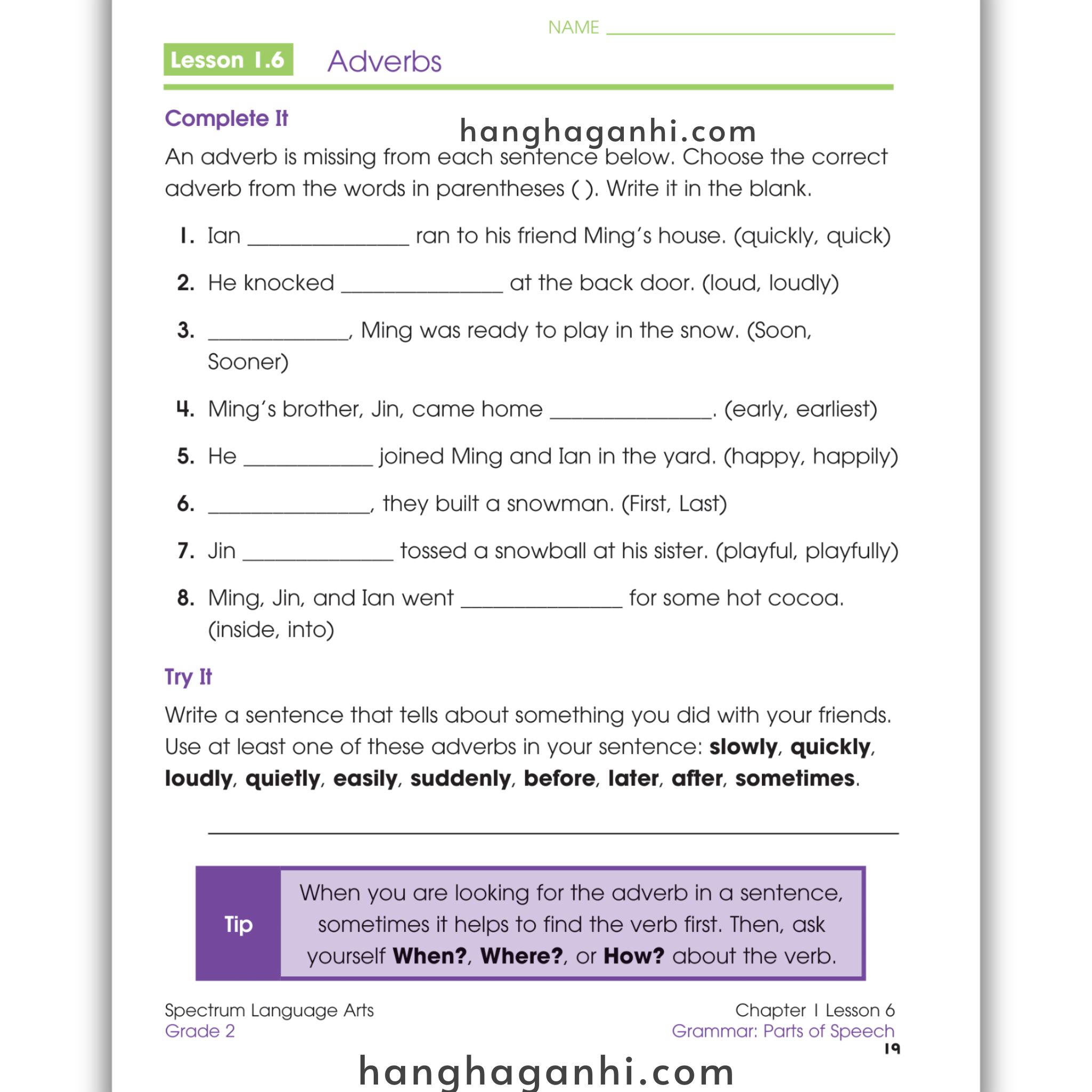 Sách Spectrum Language Arts Workbook Grade 2_thumbnail_11