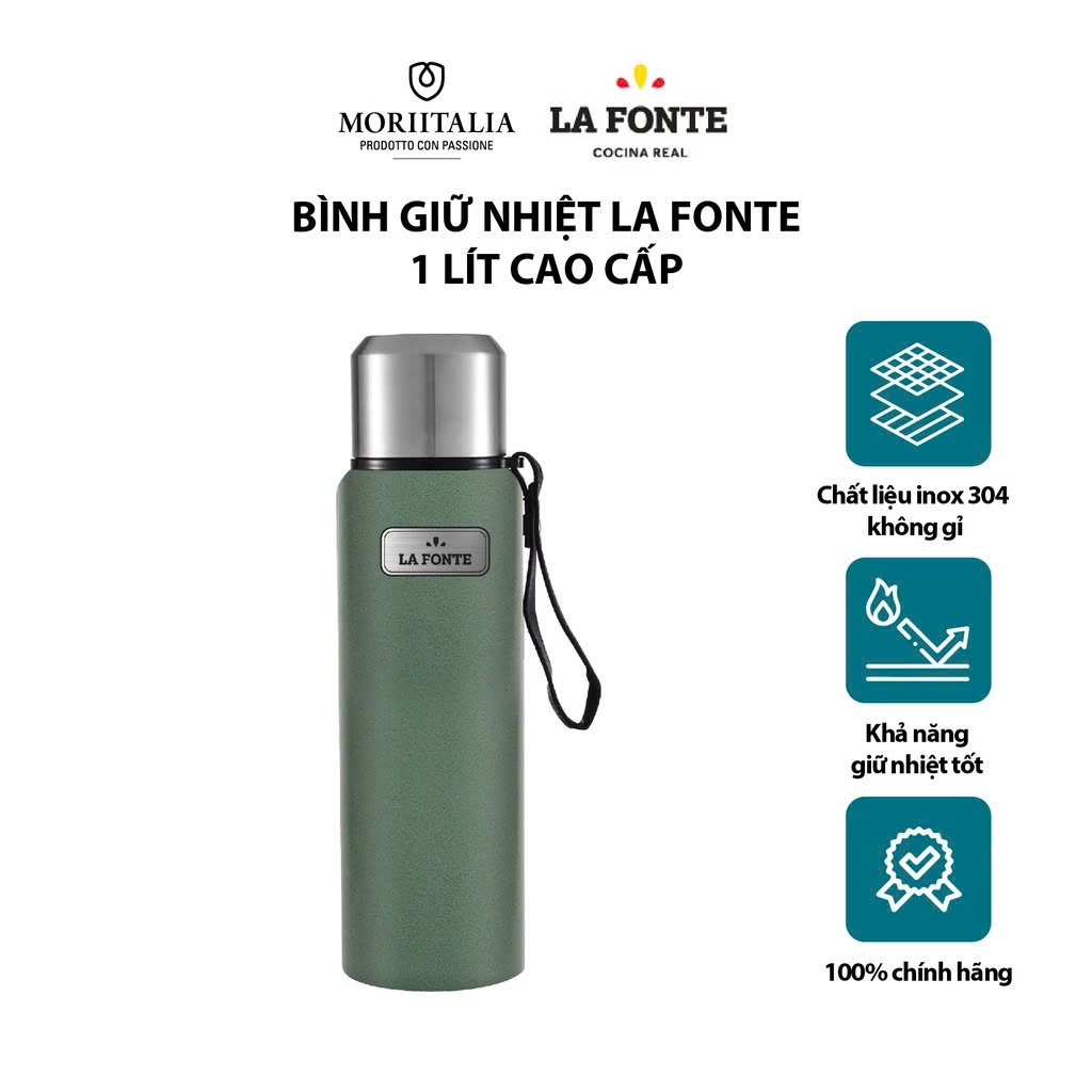 Bình Giữ Nhiệt LA FONTE 1000ml Cao Cấp