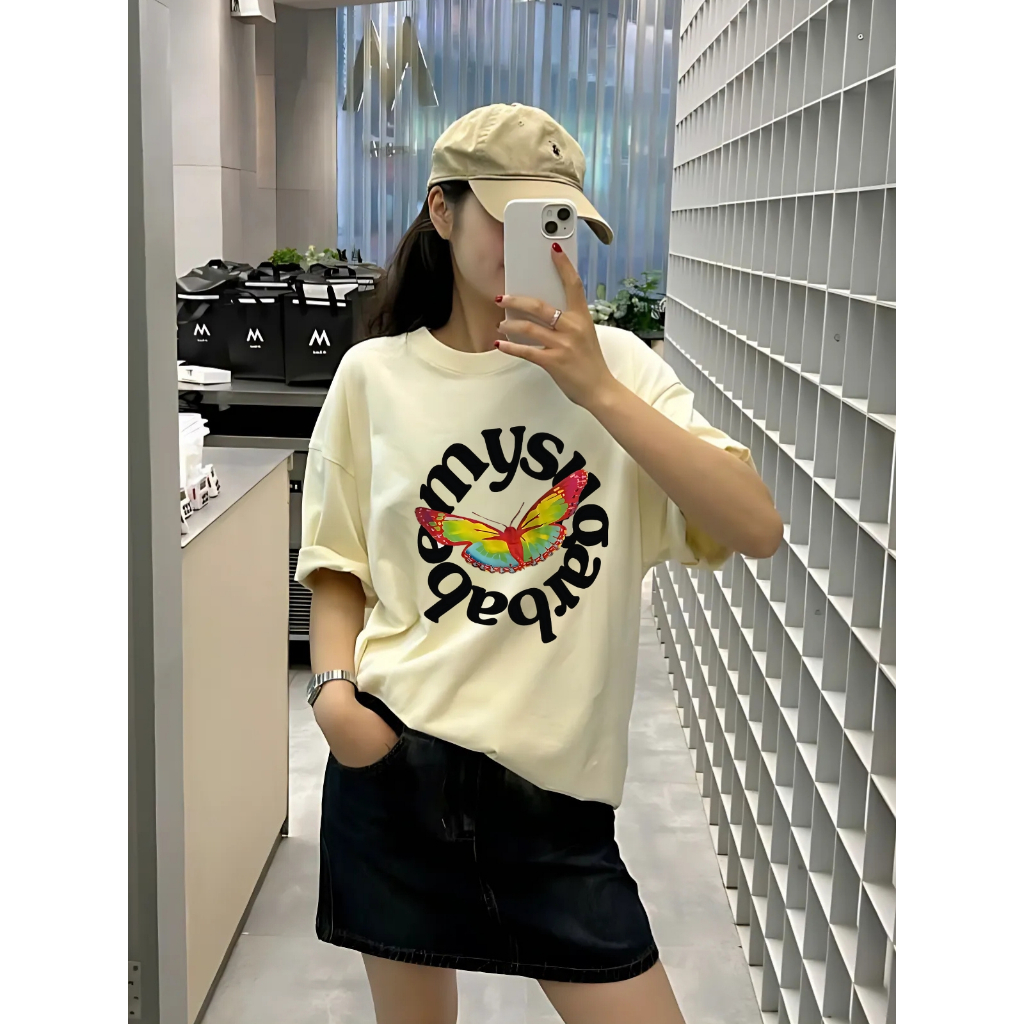 Áo thun nữ form rộng local brand WE TEE hình bướm màu sắc cá tính - WU0986_thumbnail_1