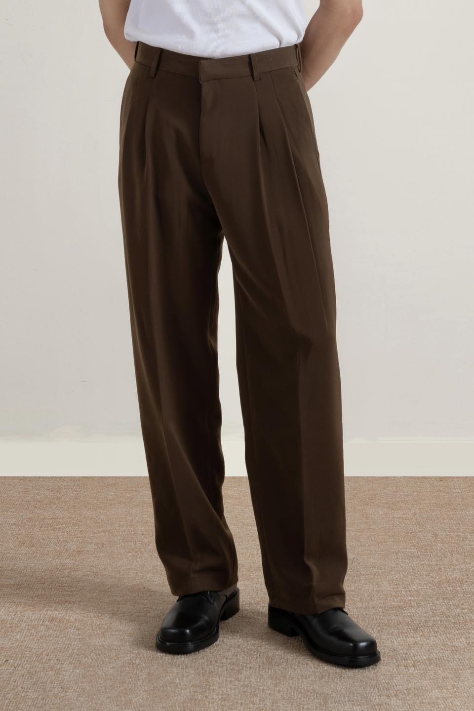 Quần Dài Simple Trouser Vải Thái Form Semi-Wide