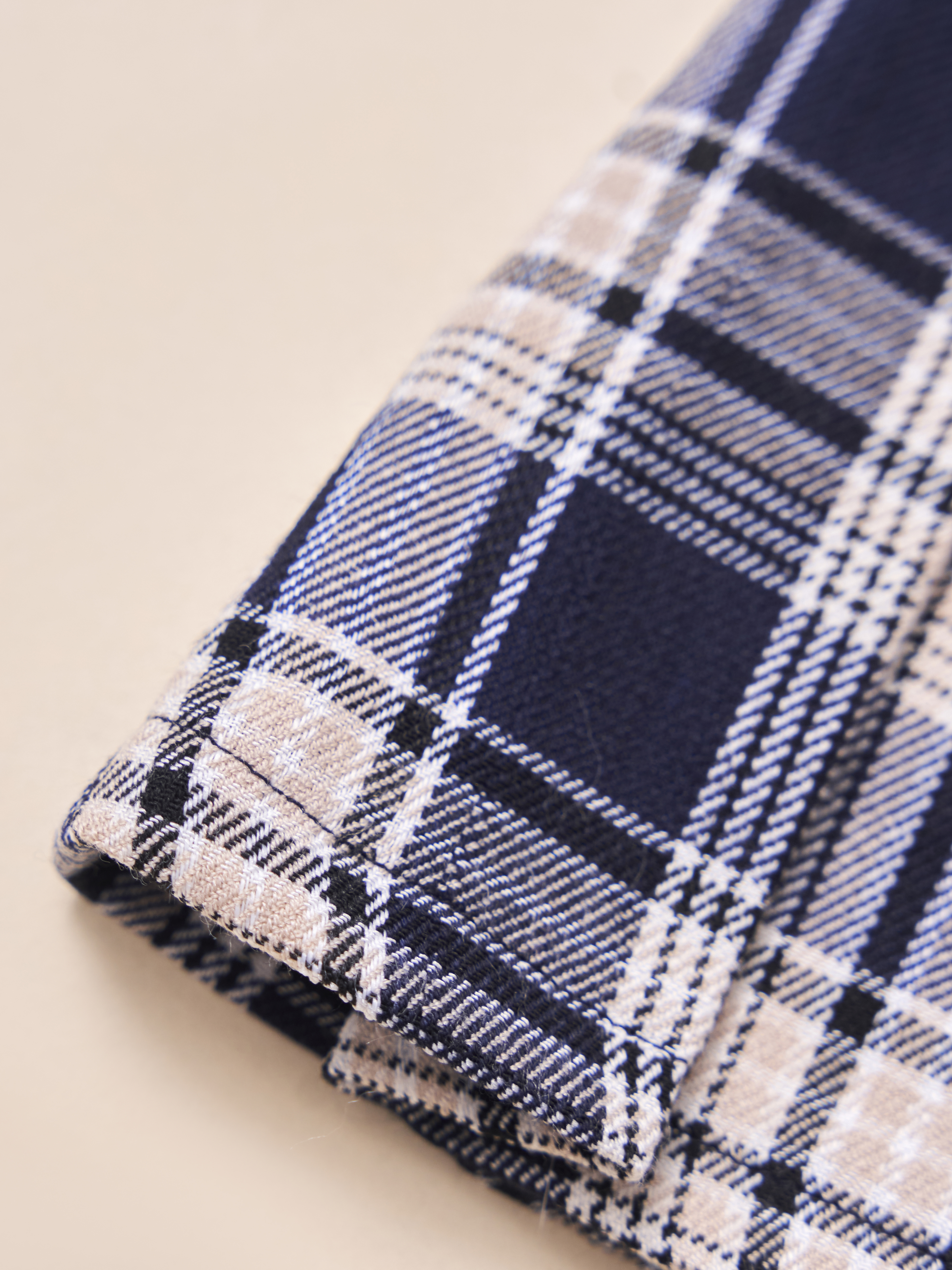 Chân váy kẻ xếp ly chun cạp_thumbnail_1