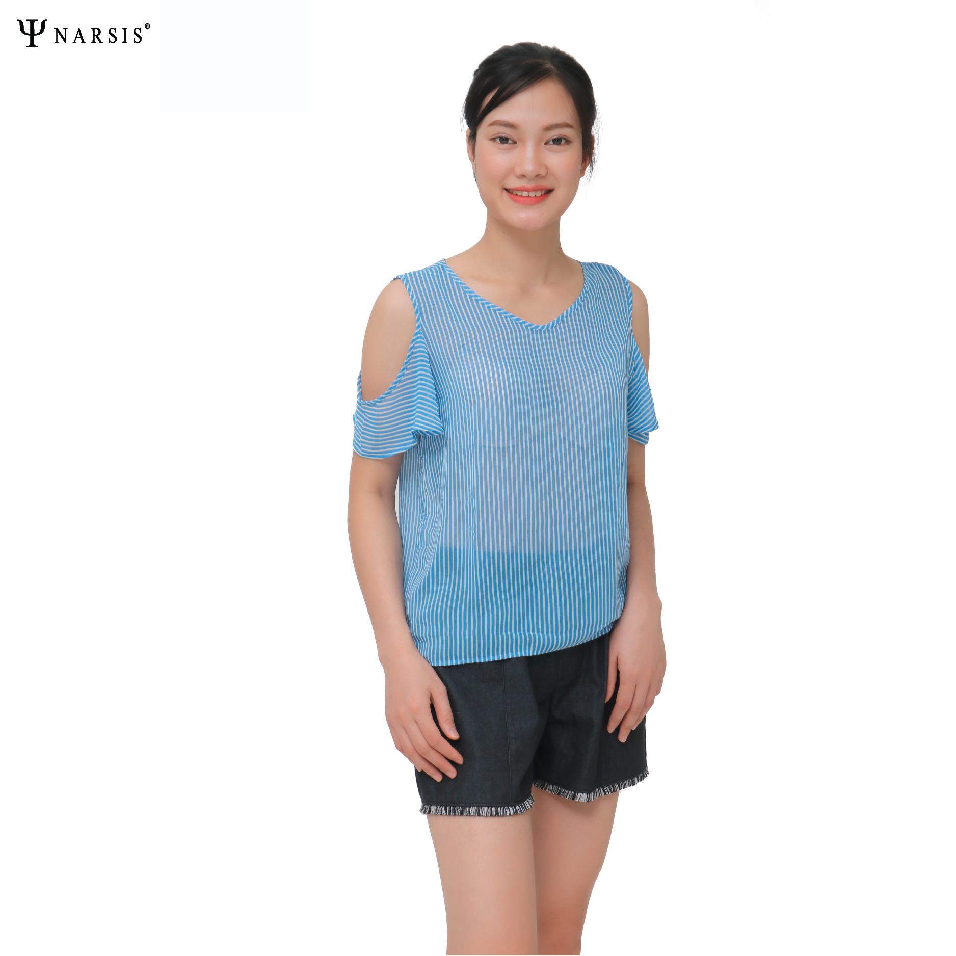 ÁO KIỂU NỮ L9016 NARSIS CHẤT LIỆU THOÁNG MÁT, DỄ CHỊU, THOẢI MÁI CẢ NGÀY, DỄ VẬN ĐỘNG