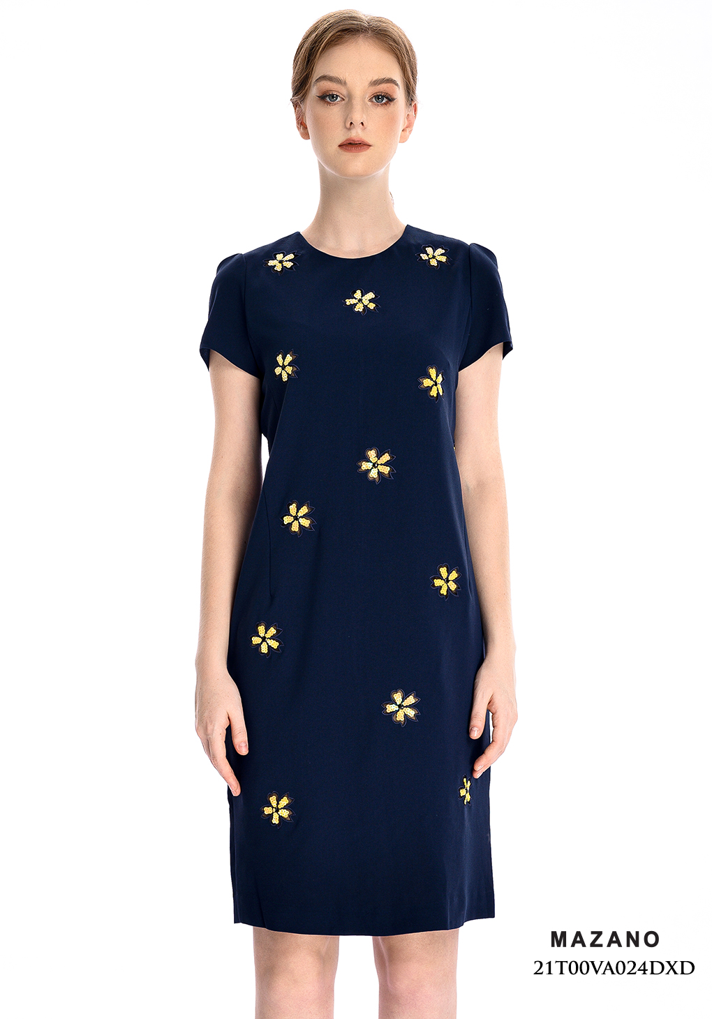 Đầm xanh than thêu hoa cách điệu_thumbnail_3