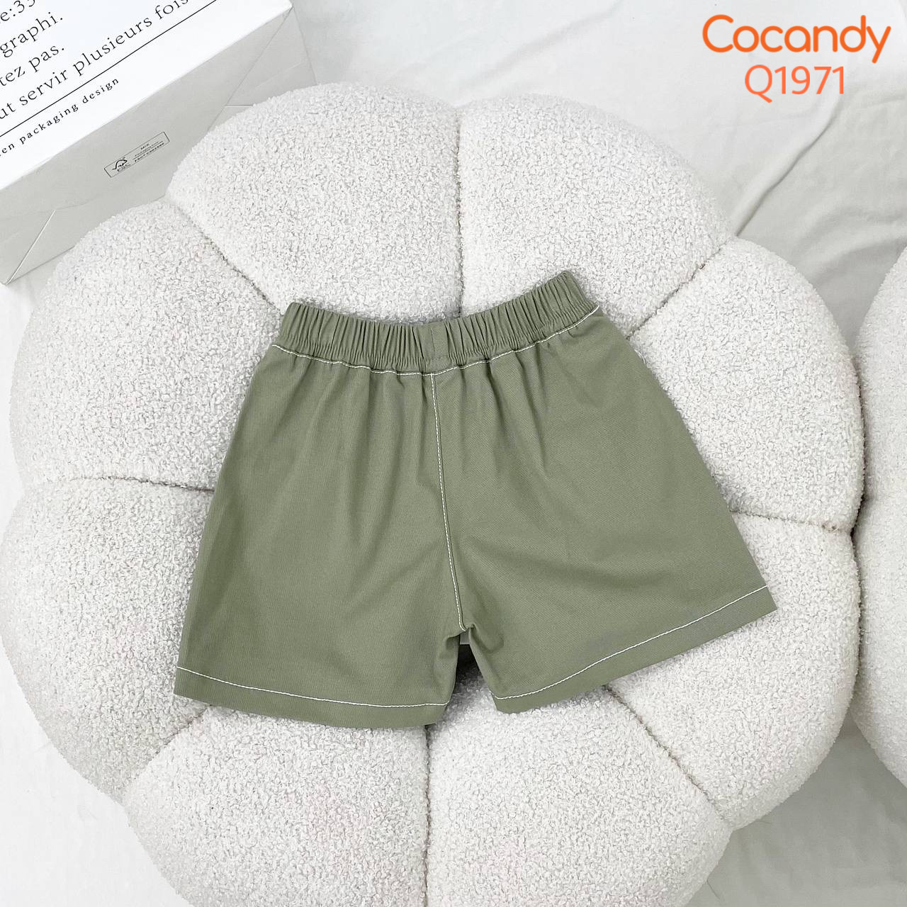 Quần cộc XANH RÊU 2 túi COCANDY_thumbnail_2