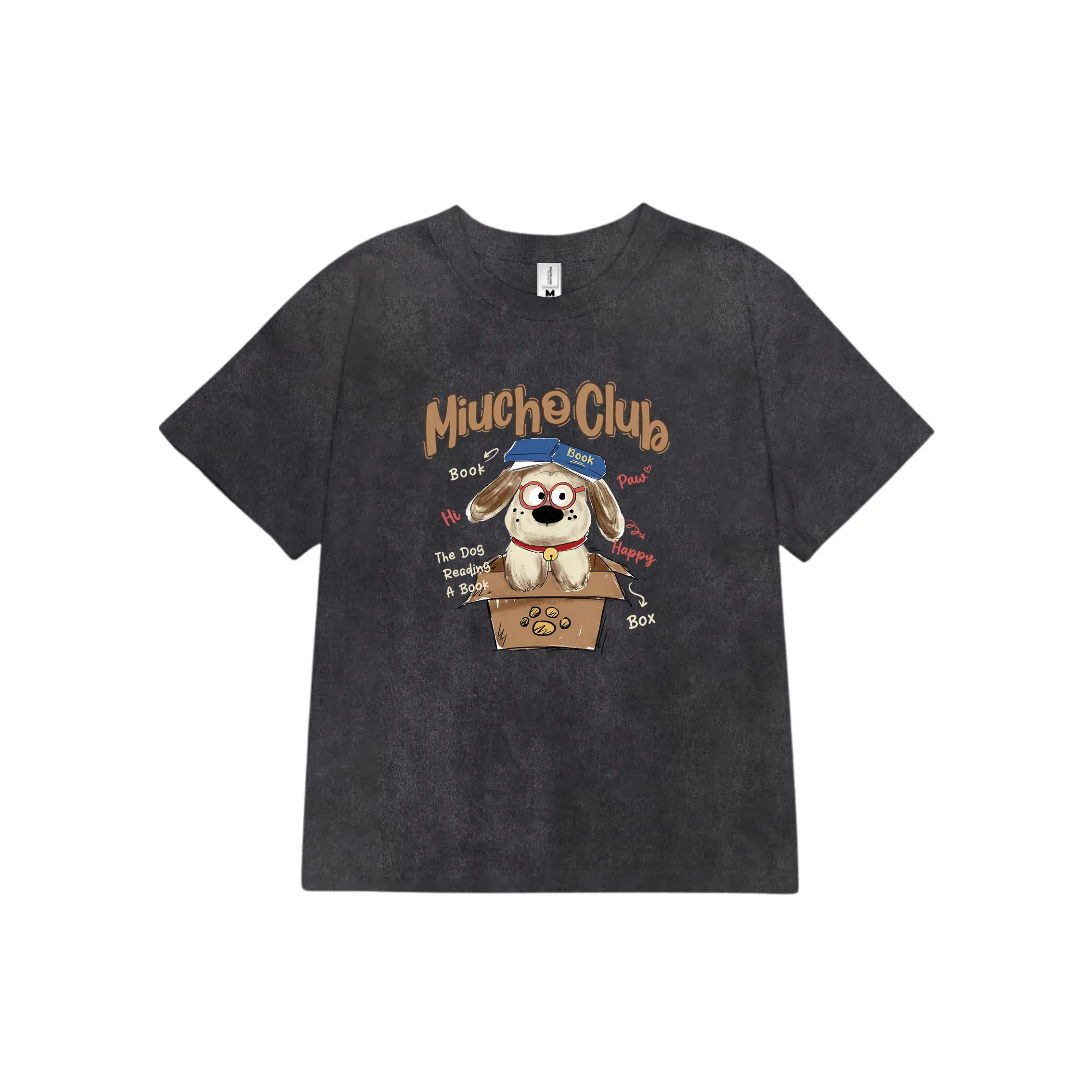 Áo baby tee nữ cute puppy nhiều màu 2619 Miucho vải cotton 2c thoáng mát co giãn in mix_thumbnail_12