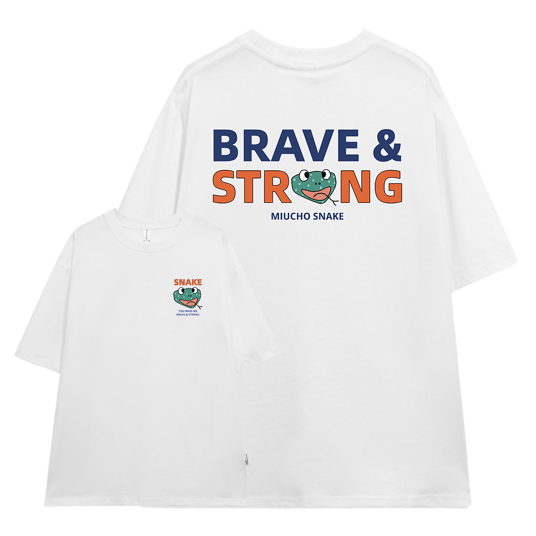 Áo thun nữ form rộng 12 con giáp tuổi Tị ( tuổi rắn) ATD425 Miucho cotton cổ tròn in graphic_thumbnail_0