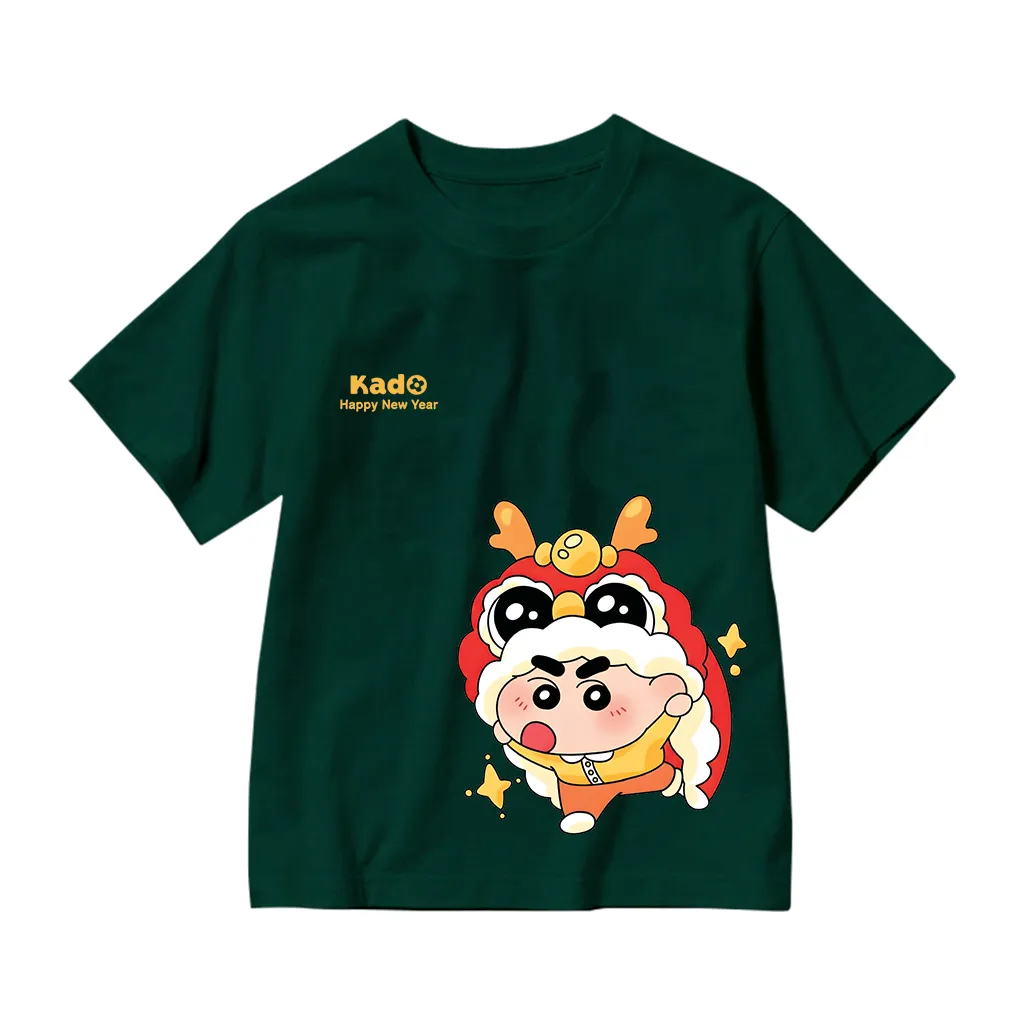 Áo thun cho bé Kado vải cotton thoáng mát tay ngắn cổ tròn Happy New Year in artwork 2856_thumbnail_13