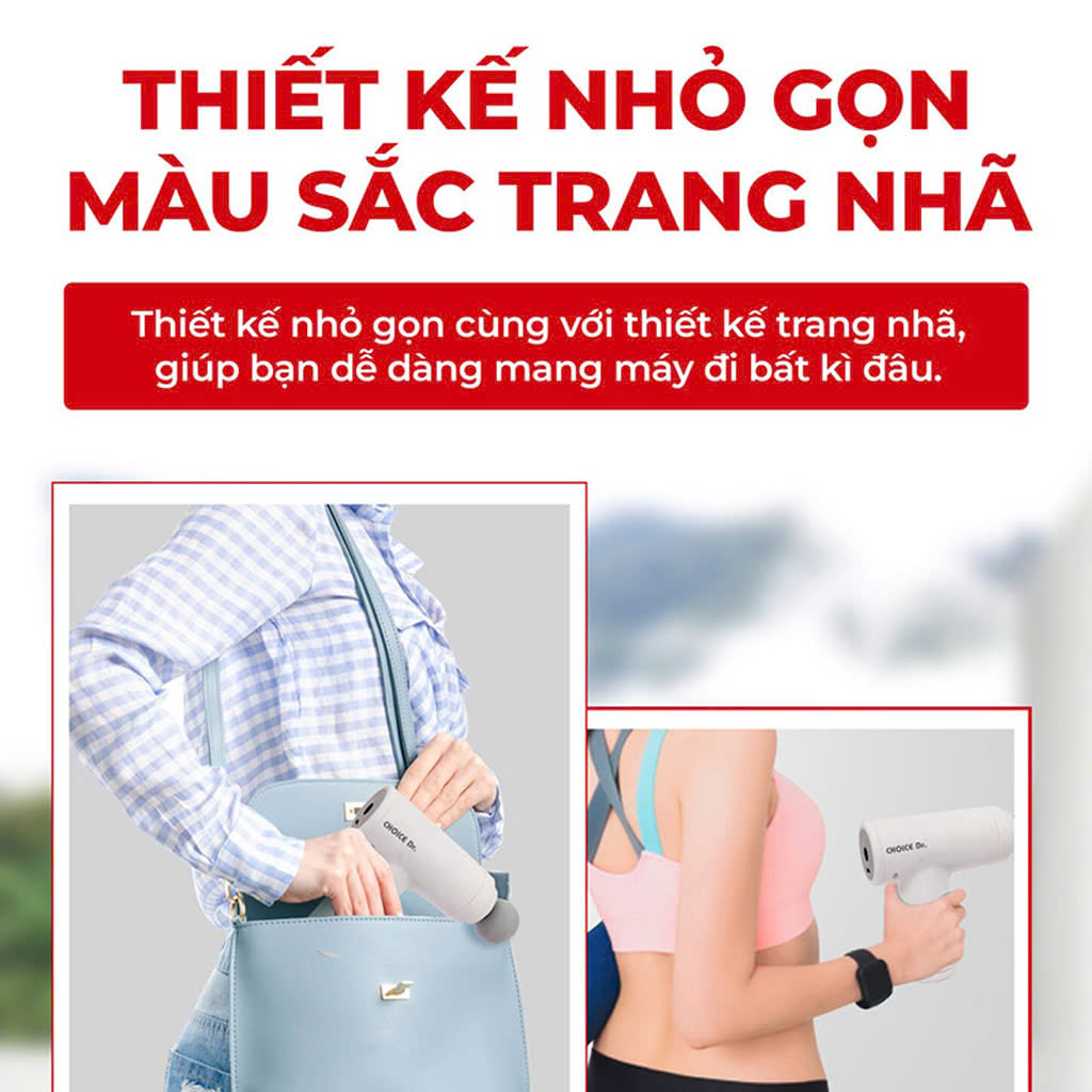 Súng Massage Choice.Dr DC-001 Với 4 Đầu Massage_thumbnail_7