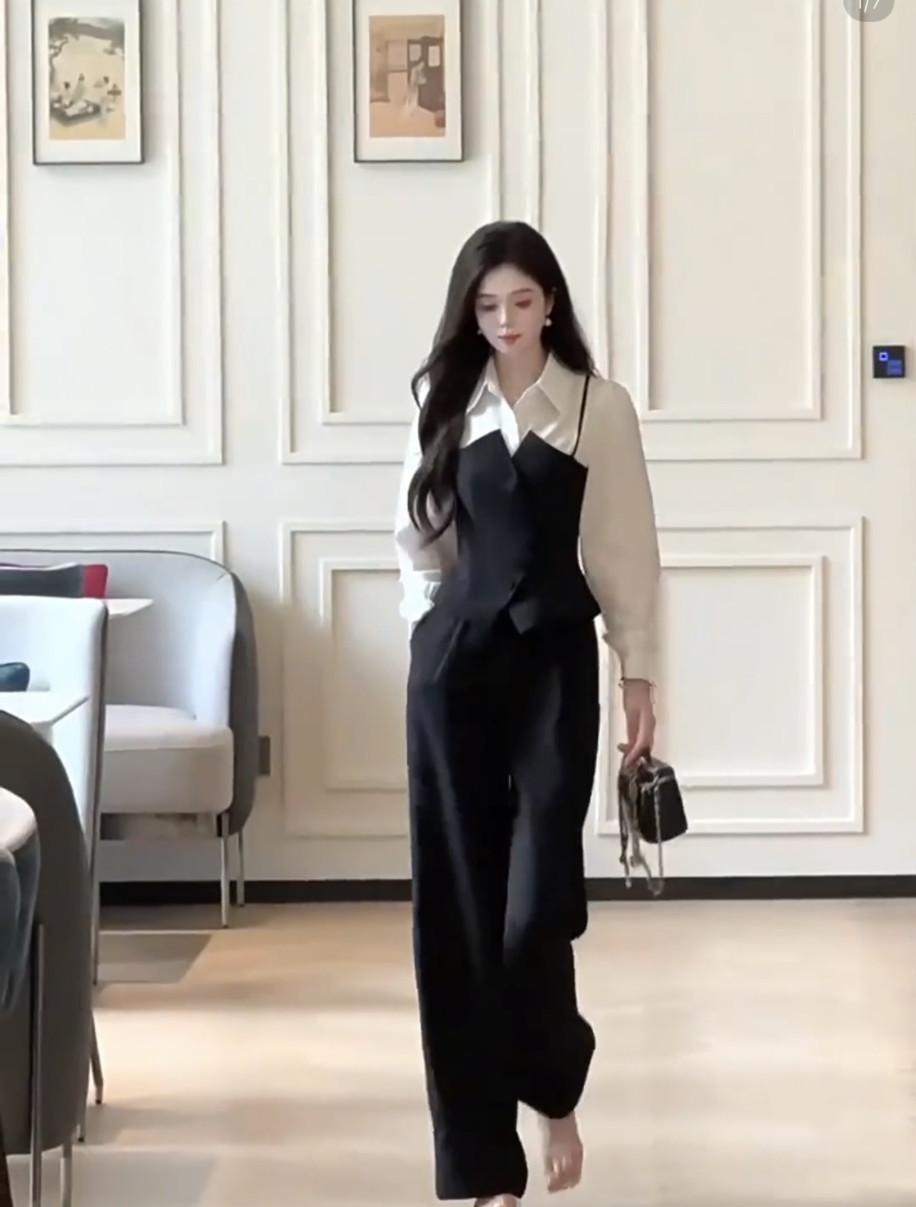 Set bộ dài tay phối màu sang trọng