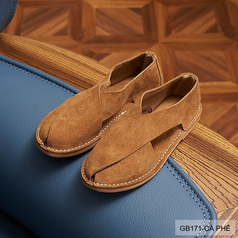 GB171 - Giày Lười Nam Da Lộn Bò Thiết Kế Bít Mũi, Thoáng Khí Chống Trượt, Phong Cách Thường Ngày_thumbnail_12