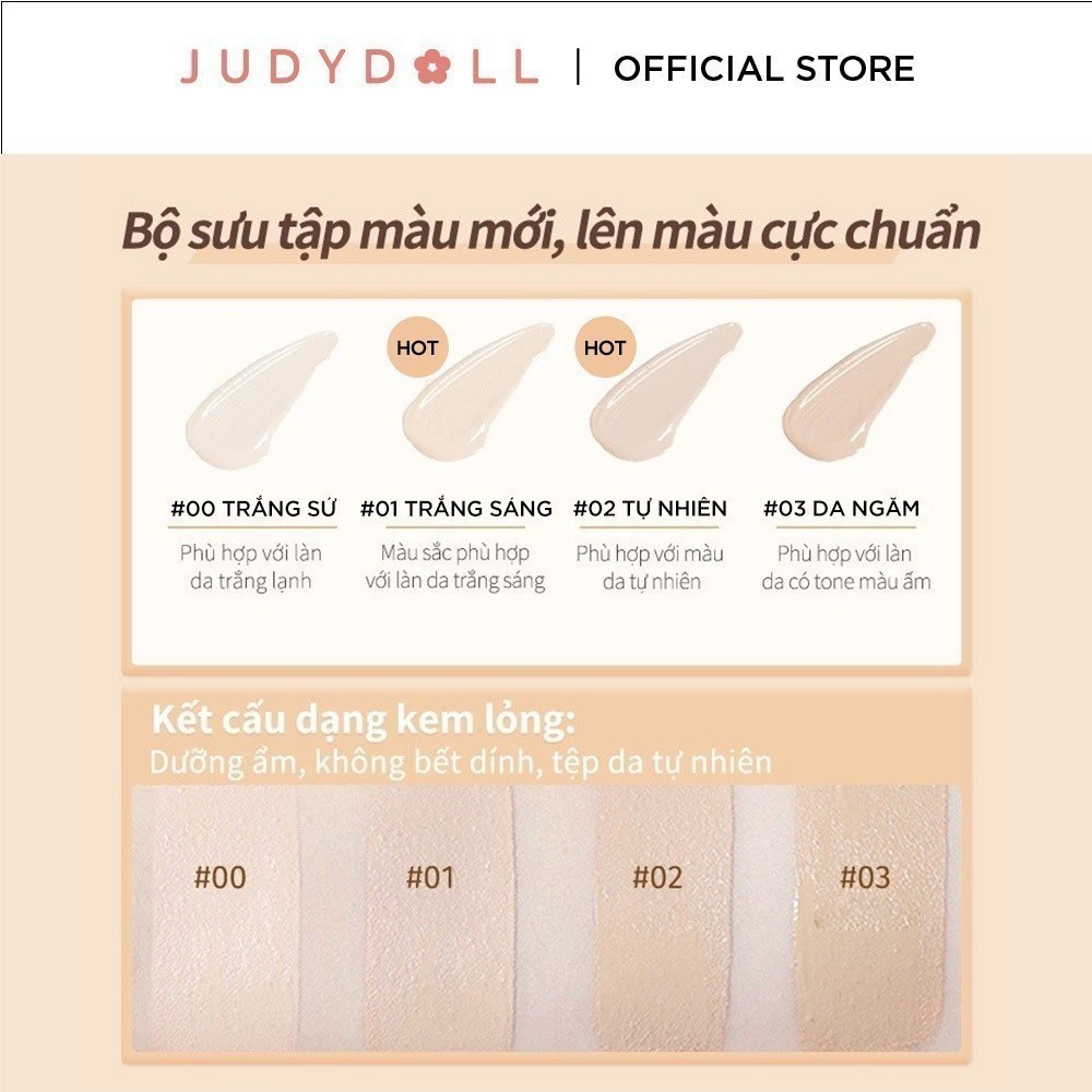 [JUDYDOLL] Kem che khuyết điểm Judydoll Cloud Touch mỏng nhẹ 3.2g_thumbnail_3