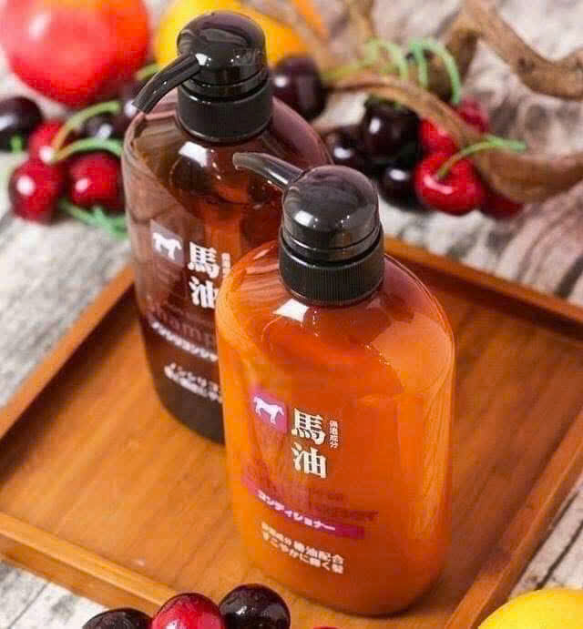 Combo Dầu gội, xả chiết xuất từ mỡ ngựa Oil Horse (Non Silicon) 600ml_thumbnail_1