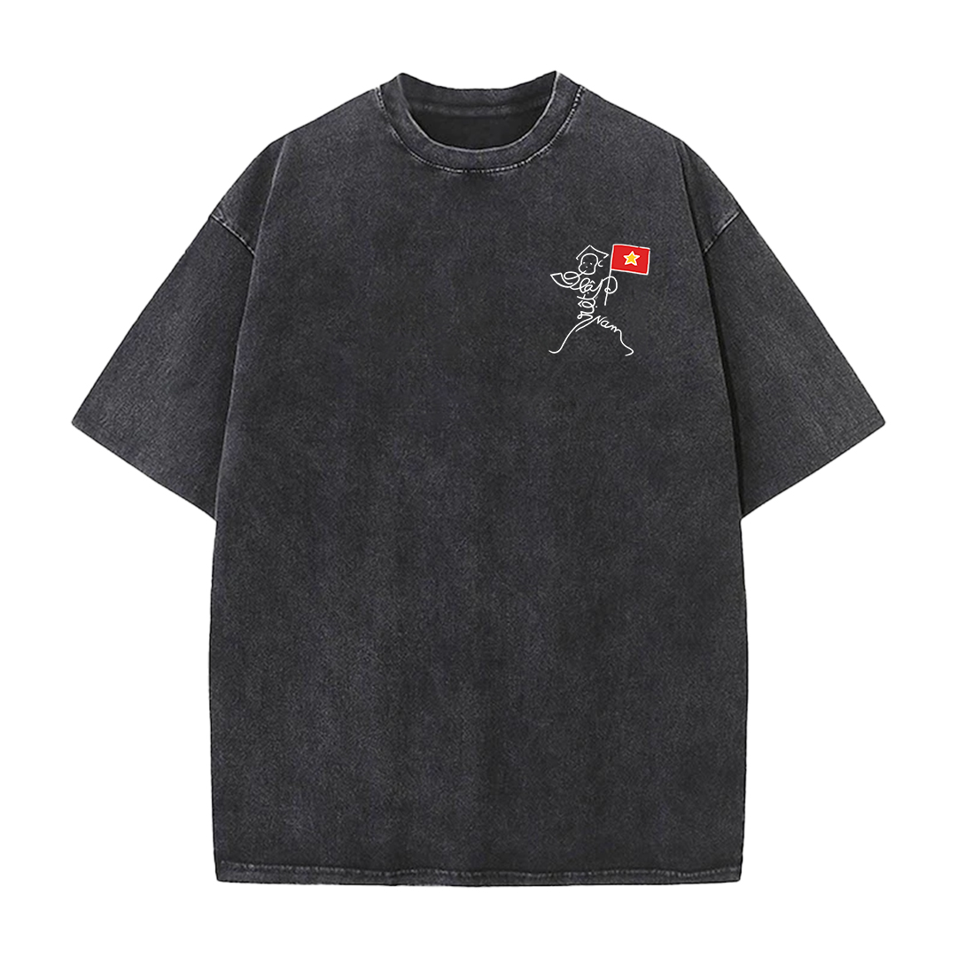 Áo thun Việt Nam tôi yêu form rộng 2117 Miucho cổ tròn vải cotton 4c 220gsm thoáng mát in artwork_thumbnail_0