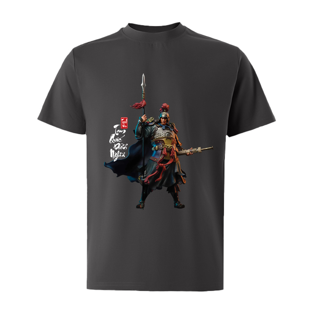 Áo phông nam tam quốc diễn nghĩa nhiều màu nhiều màu ATD1484 Miucho Iconic vải cotton in artwork_thumbnail_16