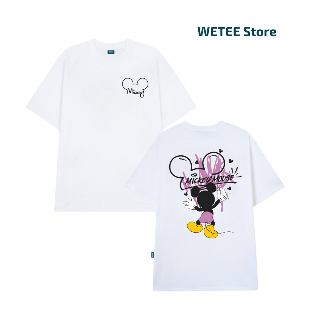 Áo thun unisex UX30-1139 MICKEY MOUSE tím dáng oversized local brand WETEE_thumbnail_7
