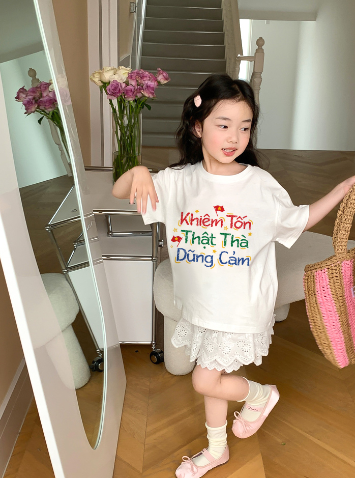 Áo thun Việt Nam tôi yêu cho bé gái form rộng 2135 Miucho Kid vải cotton thoáng mát co giãn in mix_thumbnail_6