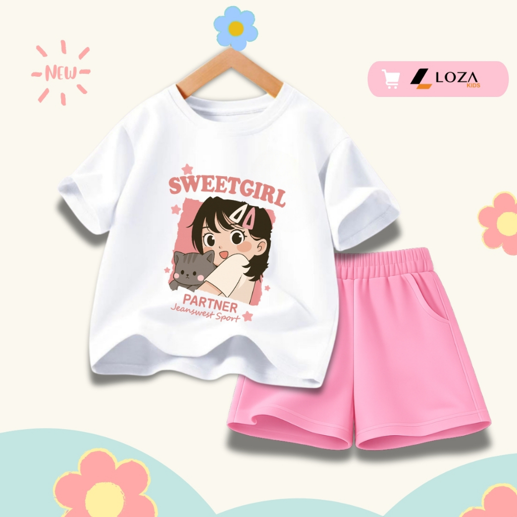 Set bộ bé gái hình in nhiều cô gái xinh - Loza G0451_thumbnail_1