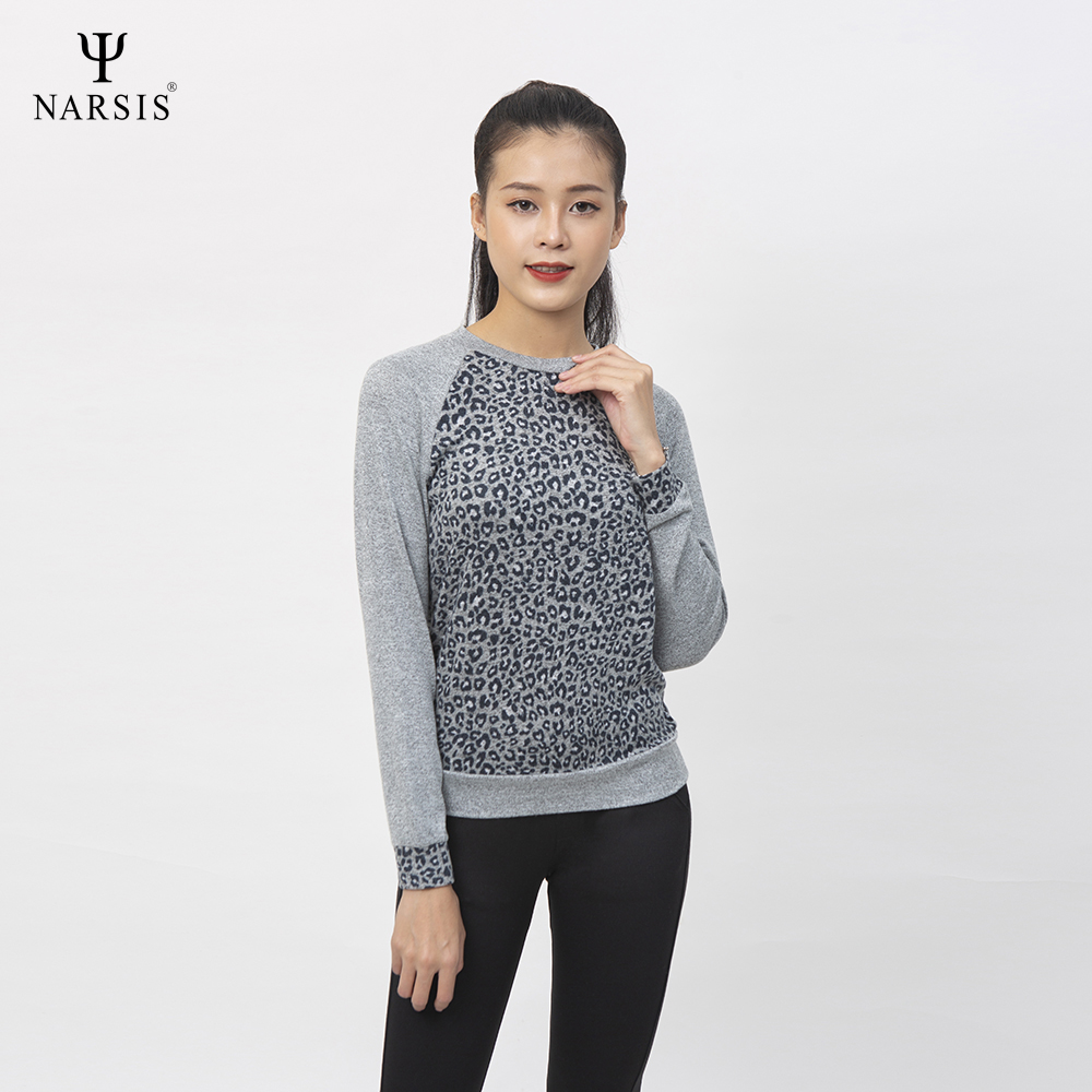 ÁO THU ĐÔNG NỮ L0025 NARSIS VẢI LEN COTTON ẤM ÁP, THOÁNG MÁT, GIỮ ẤM TỐT, MỀM MẠI_thumbnail_0