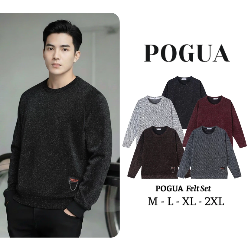 Áo Sweater Nam Nữ Thu Đông Chất Liệu Dạ Phủ Kim Tuyến Mắc Thép Cao Cấp