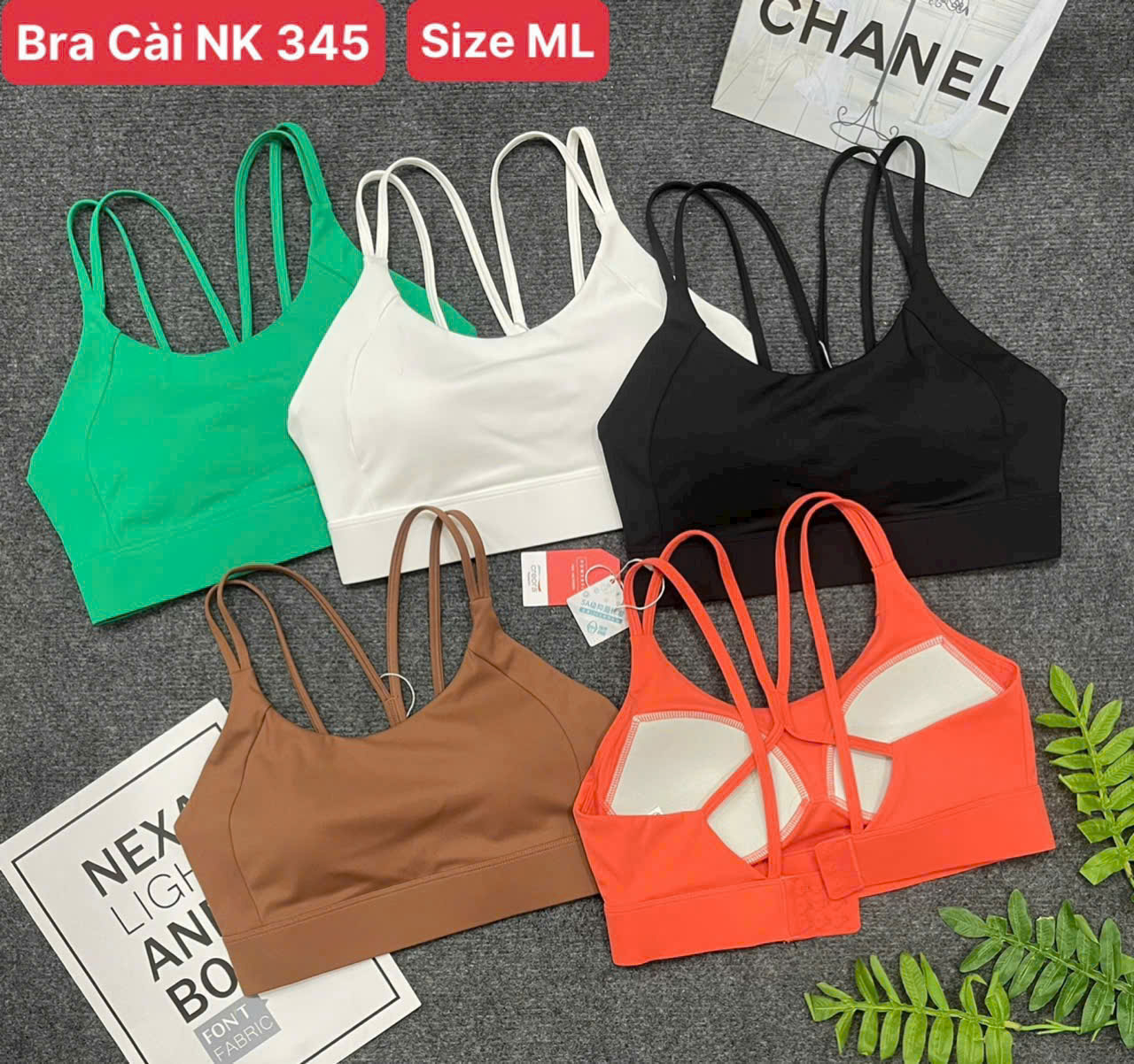 Áo Lót Thể Thao Tập Gym Yoga Nữ Yumiisport Áo Bra Hai Dây Cài Khoá Nâng Ngực Không Gọng Vải Co Giãn Thoáng Mát Sẵn Mút