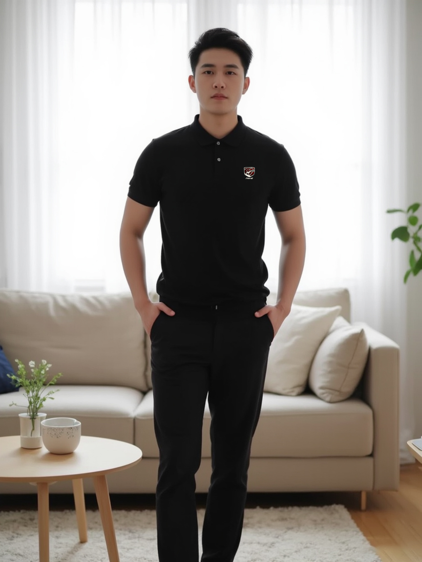 Áo polo nam form vừa 1894 Miucho Iconic vải cá sấu đứng form thoáng mát in basic_thumbnail_4
