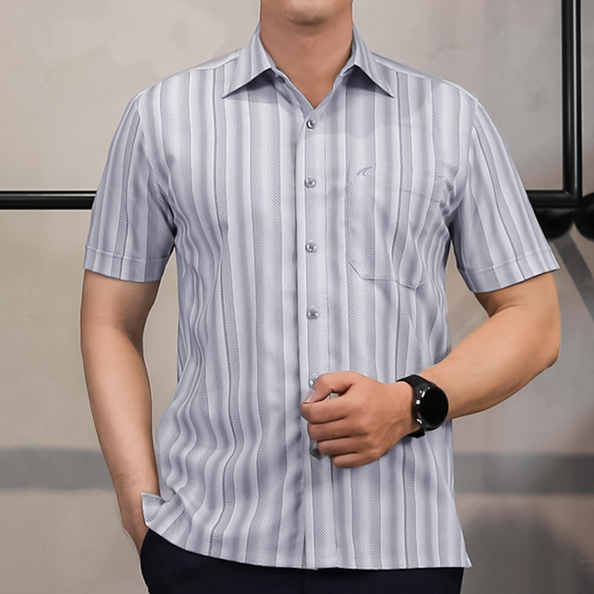 Áo Sơ Mi Sọc Classic S20