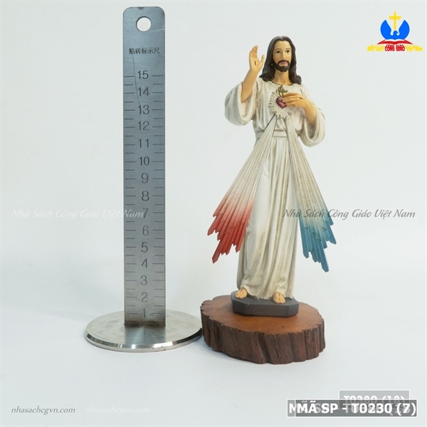 Tượng Chúa Thương xót giả cổ 25cm_thumbnail_4